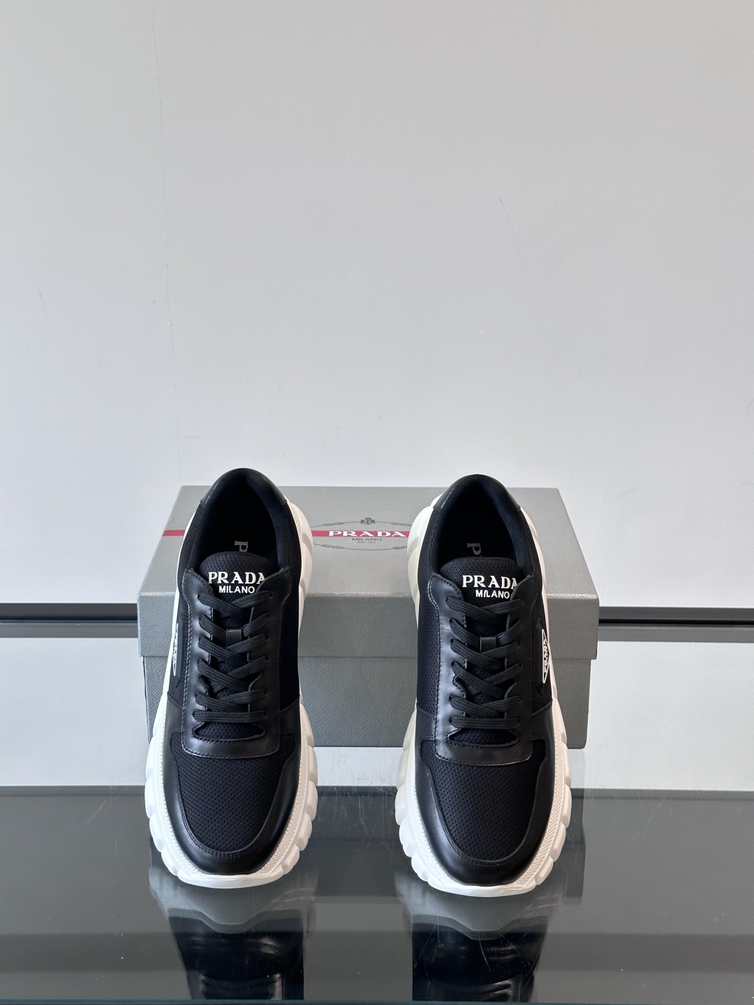 Prada Men's Nappa Leather Sneakers with Embossed Logo - Lightweight & Comfortable 7 cmp i1754989398316 3109 0 5