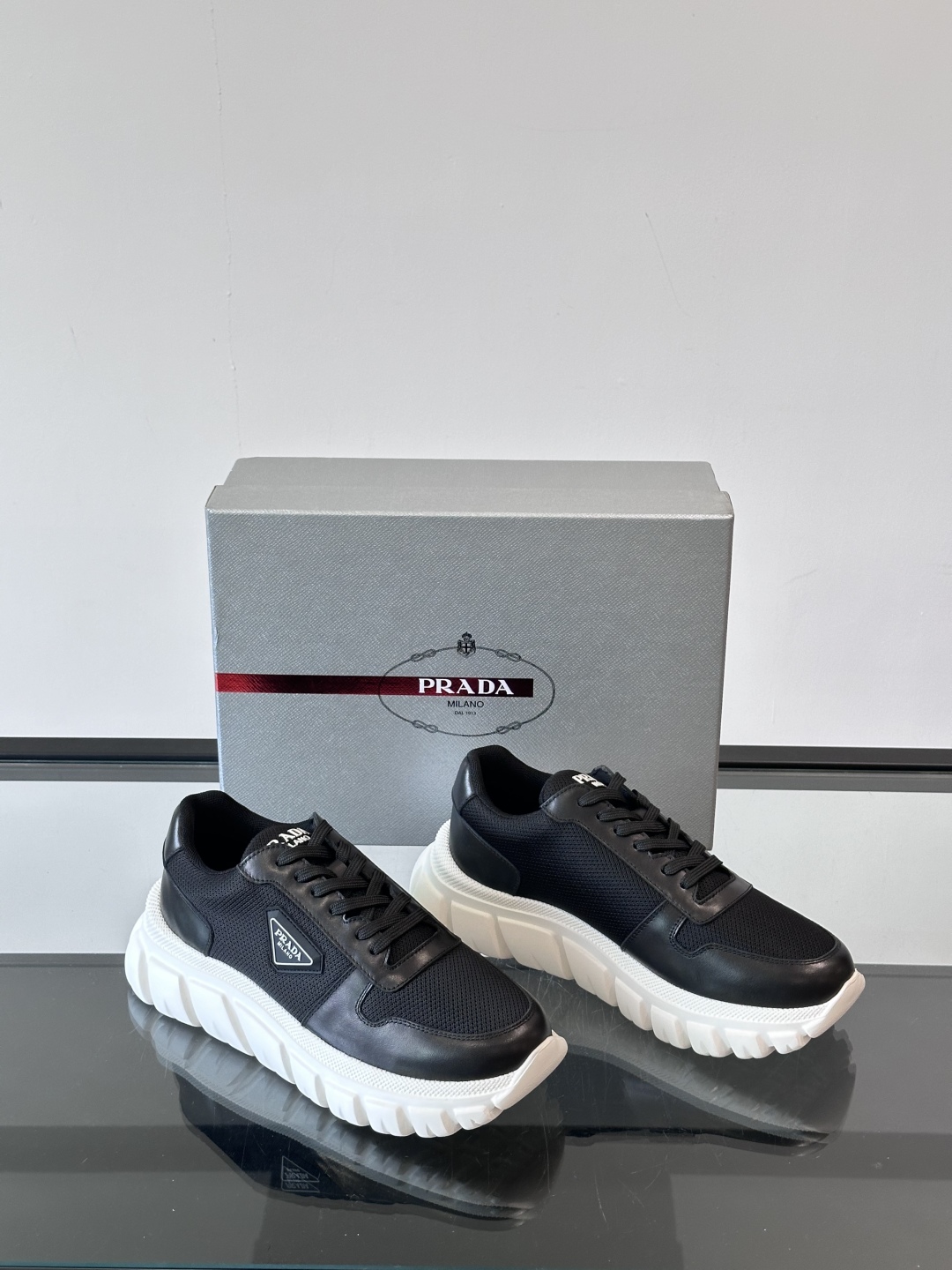 Prada Men's Nappa Leather Sneakers with Embossed Logo - Lightweight & Comfortable 6 cmp i1754989398380 2304 0 4