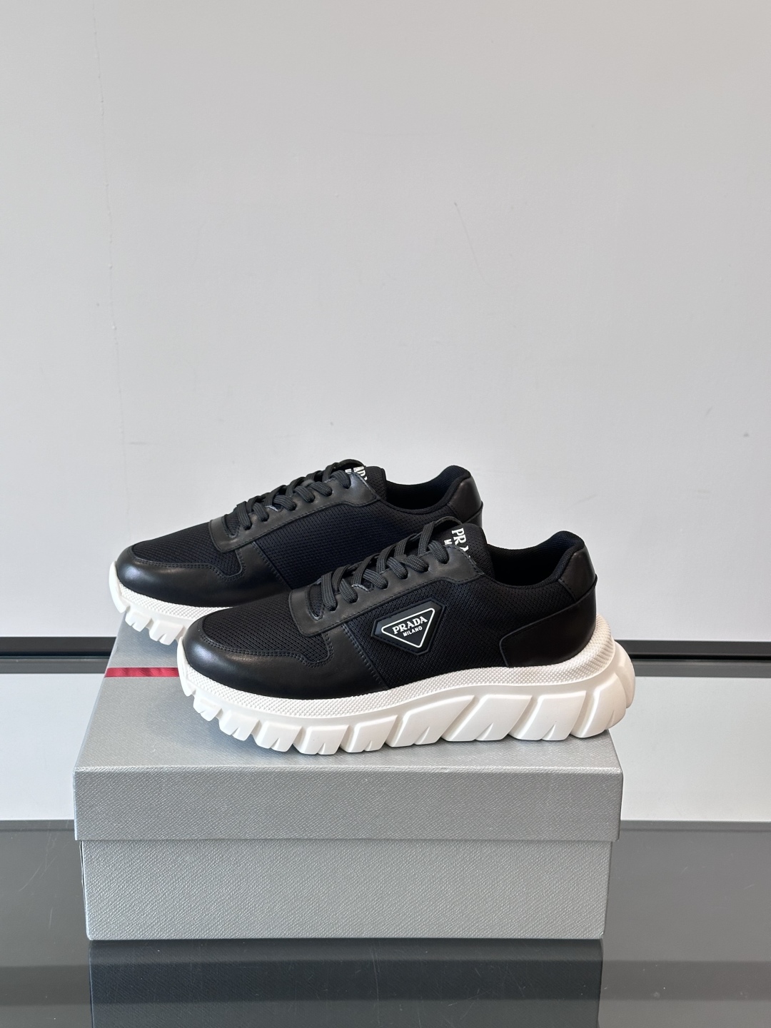 Prada Men's Nappa Leather Sneakers with Embossed Logo - Lightweight & Comfortable 4 cmp i1754989400740 3651 0 2