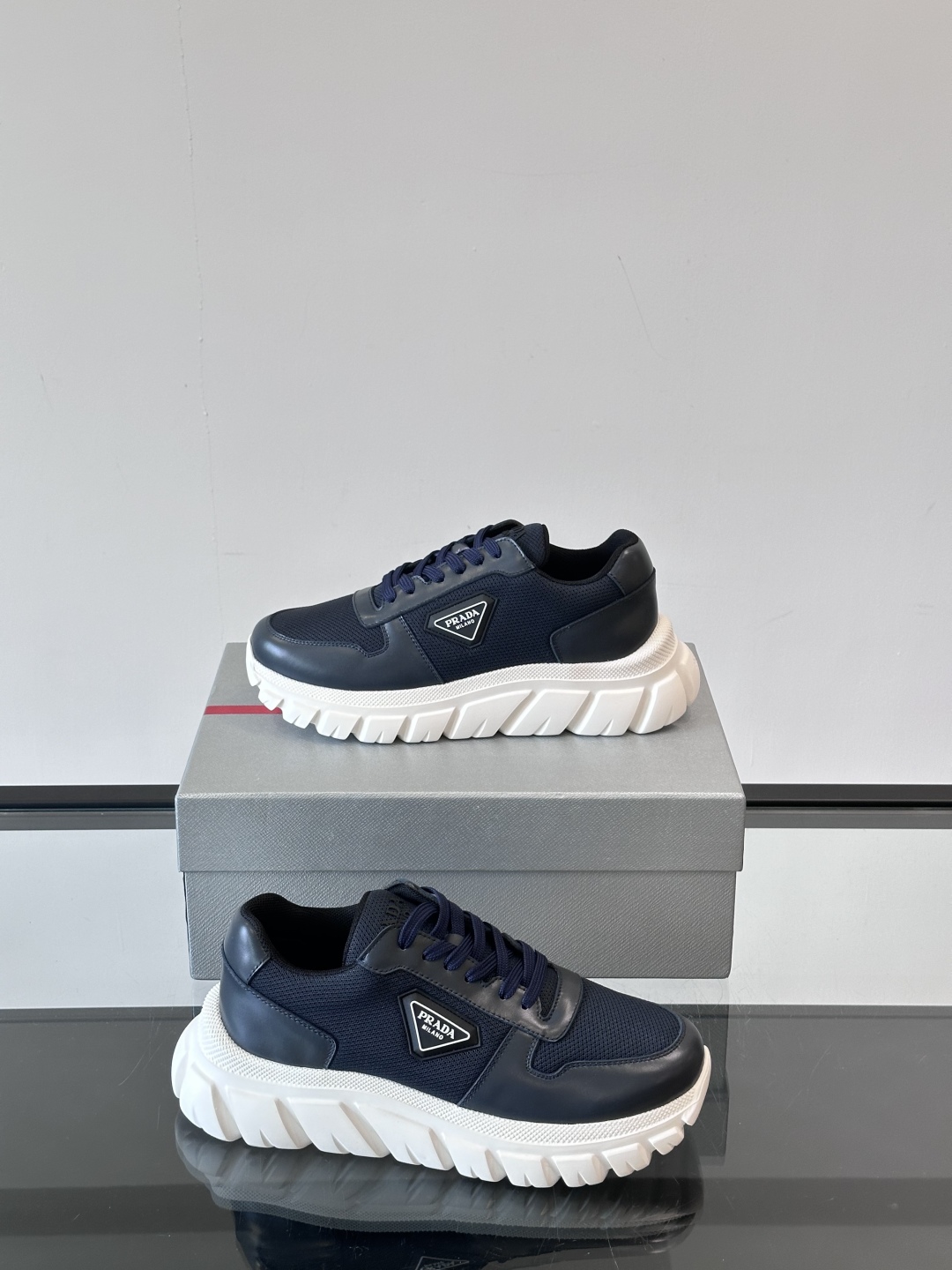 Prada Men's Nappa Leather Sneaker With Embossed Logo | Lightweight & Comfortable 5 cmp i1754989436191 7905 0 3