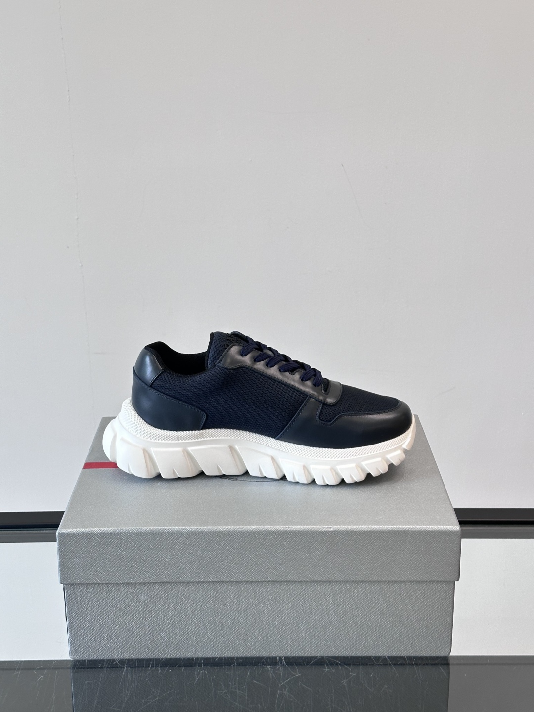 Prada Men's Nappa Leather Sneaker With Embossed Logo | Lightweight & Comfortable 9 cmp i1754989438287 7902 0 7