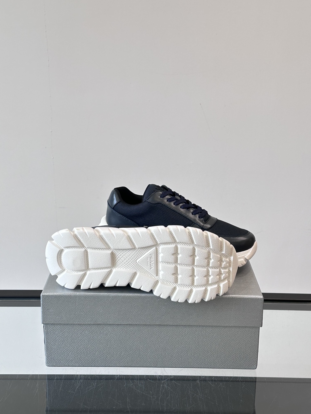 Prada Men's Nappa Leather Sneaker With Embossed Logo | Lightweight & Comfortable 10 cmp i1754989438294 7967 0 8