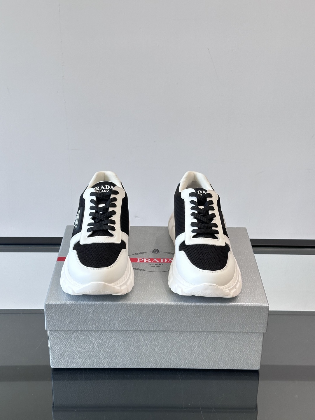 Prada Men's Nappa Leather Sneakers with Embossed Logo, Lightweight Rubber Sole 3 cmp i1754989453522 8982 0 1