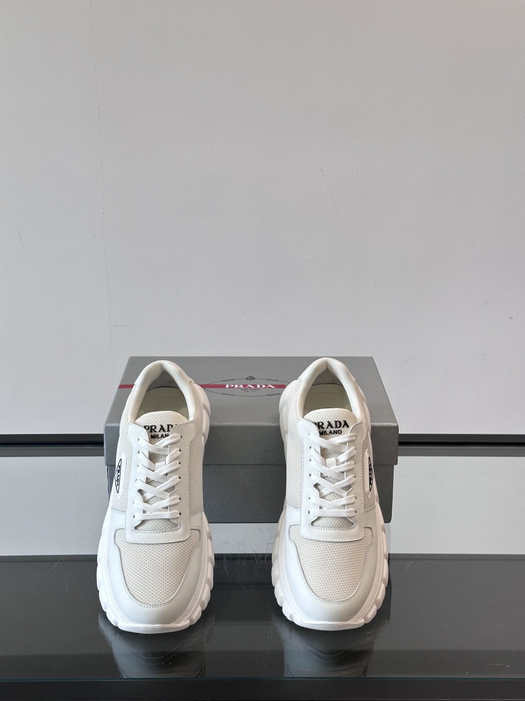 Prada Men's Nappa Leather Sneakers with Rubber Triangle Logo - Lightweight & Stylish 7 cmp i1754989466831 4700 0 5