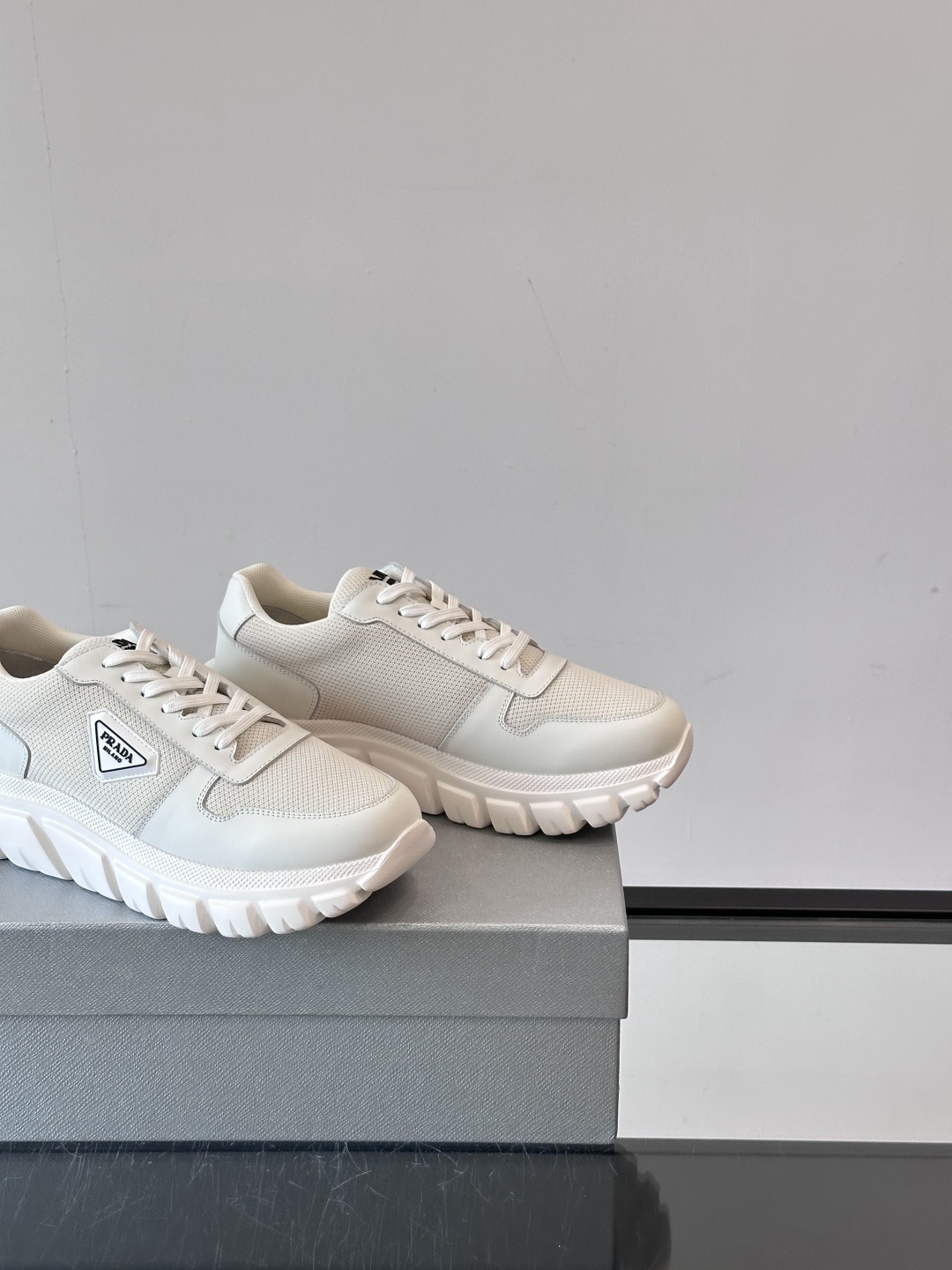 Prada Men's Nappa Leather Sneakers with Rubber Triangle Logo - Lightweight & Stylish 8 cmp i1754989468818 2627 0 6