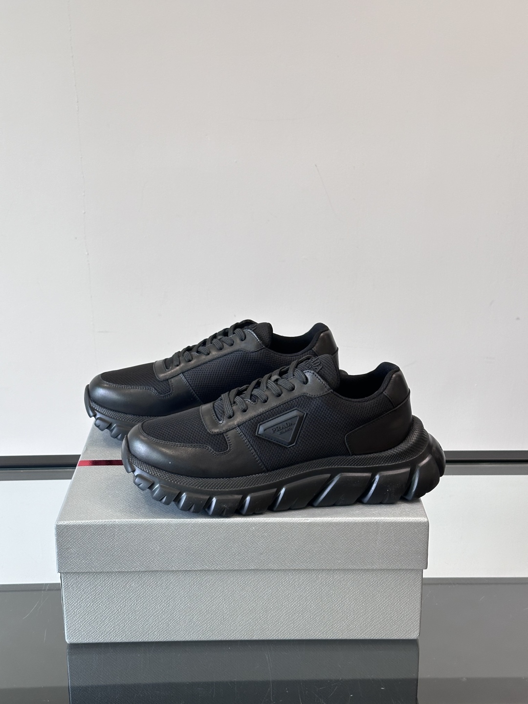 Prada Men's Nappa Leather Sneakers with Embossed Logo | Lightweight & Comfortable 4 cmp i1754989482892 4915 0 2