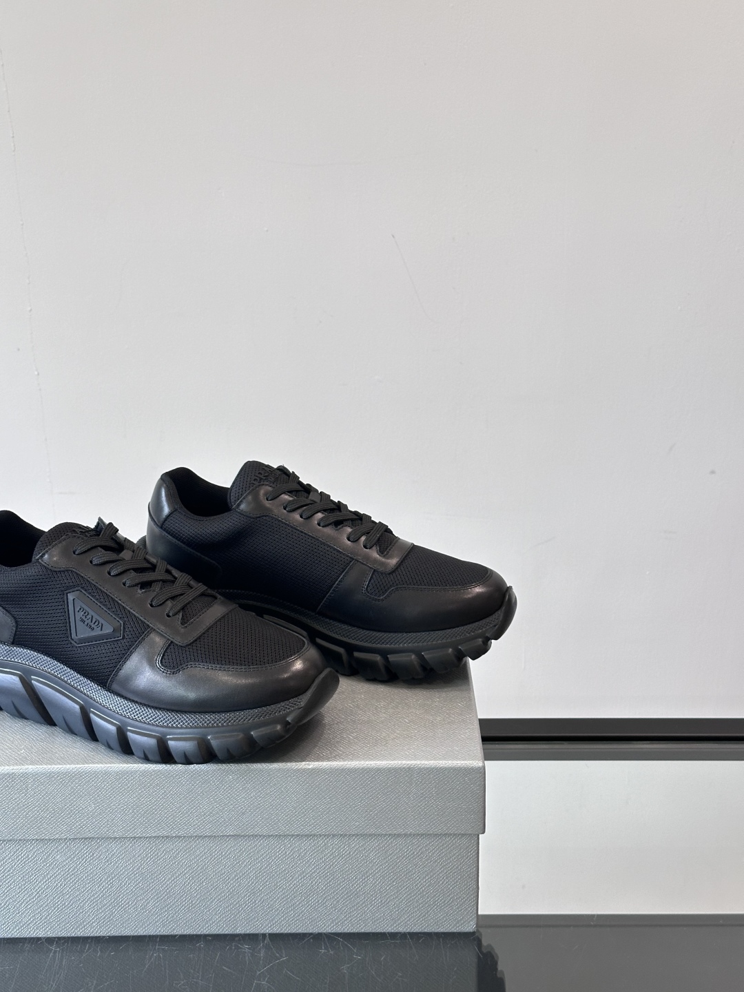 Prada Men's Nappa Leather Sneakers with Embossed Logo | Lightweight & Comfortable 8 cmp i1754989482986 7077 0 6