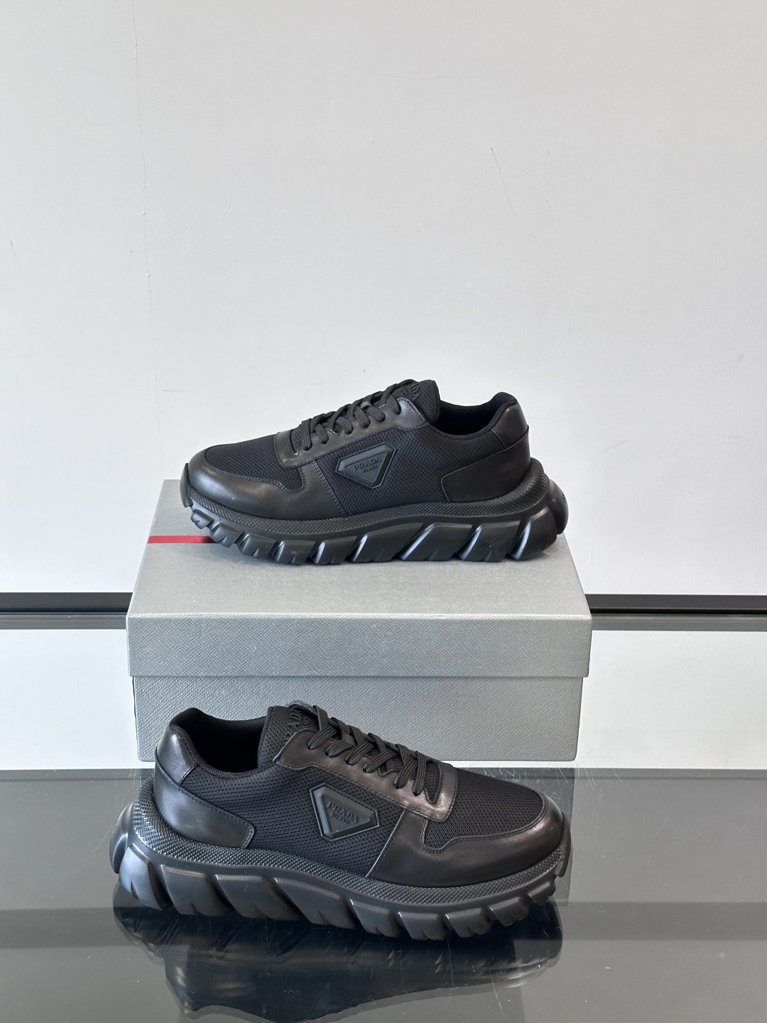 Prada Men's Nappa Leather Sneakers with Embossed Logo | Lightweight & Comfortable 5 cmp i1754989484725 5661 0 3