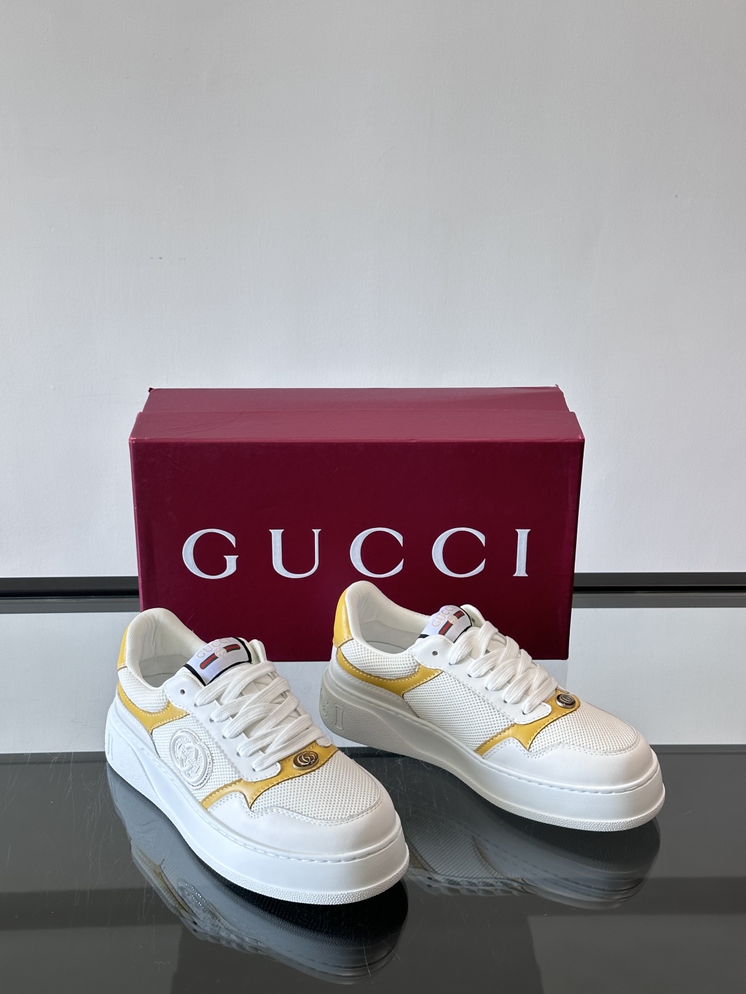 ◾️▫️Gucci男士厚底饼干鞋运动鞋，这款的舒适度真的很绝，超级轻便舒适百搭，👍必备单品，这款单品充满
