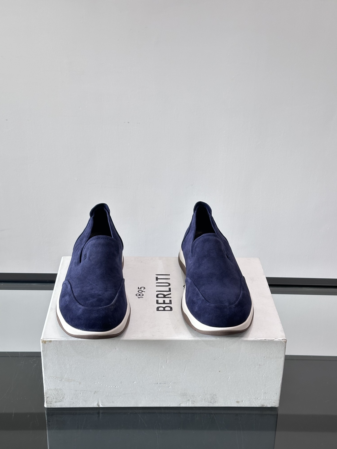 Berlut* 布鲁提 男士一脚蹬高端休闲鞋，官方最新新款 进口牛反绒材质 内里进口小牛皮 纯橡胶轻底 