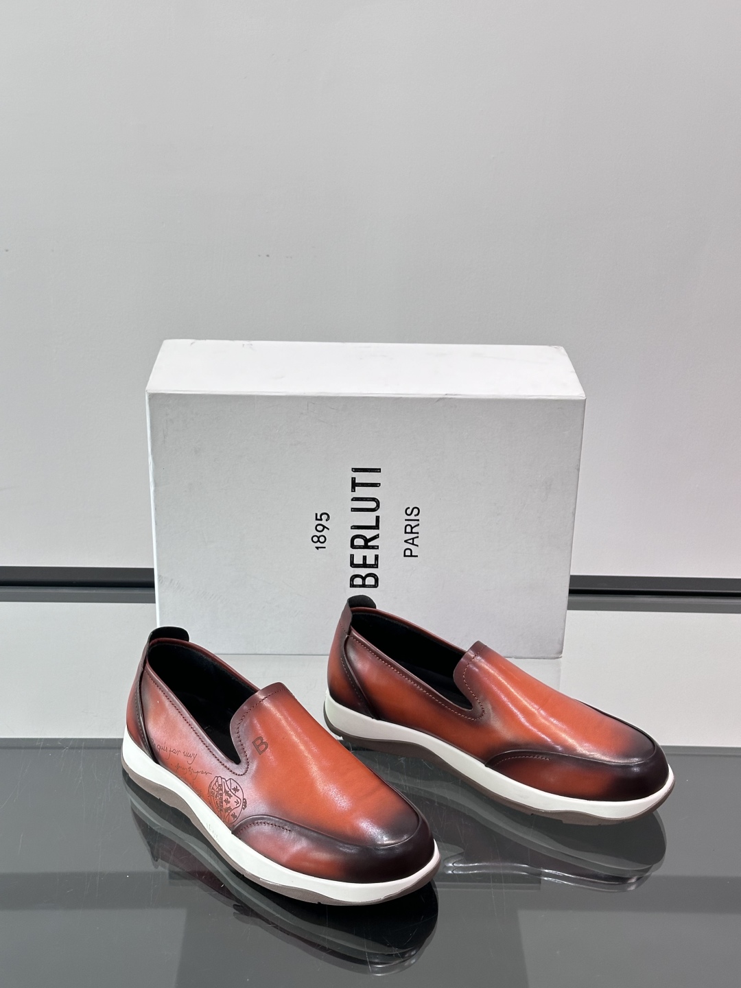 Berlut* 布鲁提 男士一脚蹬高端休闲鞋，官方最新新款 进口牛反绒材质 内里进口小牛皮 纯橡胶轻底 