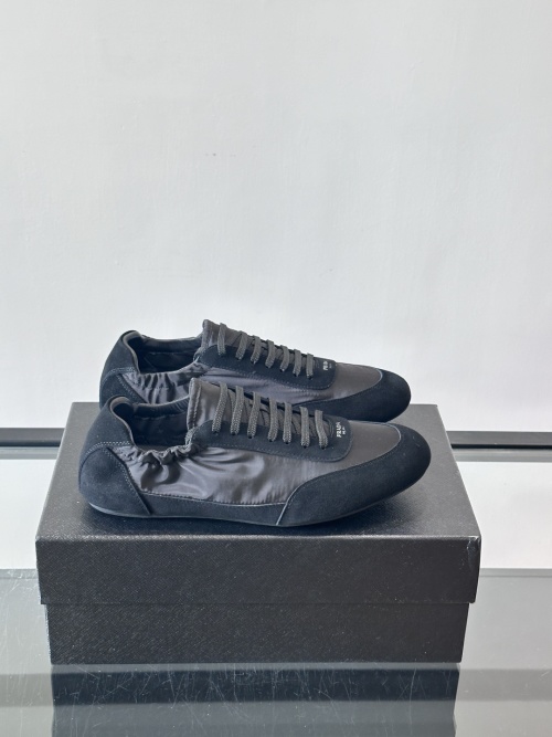 Prada Men's Black Leather Driving Shoes with Rubber Sole - Size 39-44 1 Prada Men's Black Leather Driving Shoes with Rubber Sole - Size 39-44
