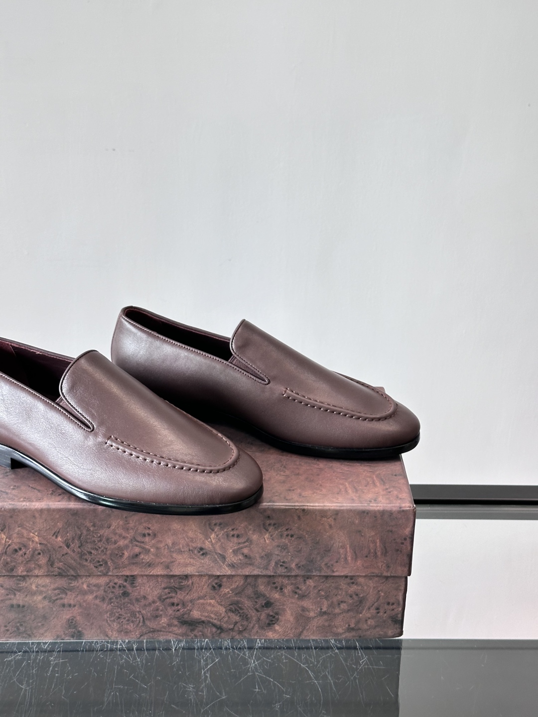 Stefano Ricci 史蒂芬高端奢侈品牌，男士乐福鞋👞，原版牛皮，质感高端细腻，内里全小牛皮面料，