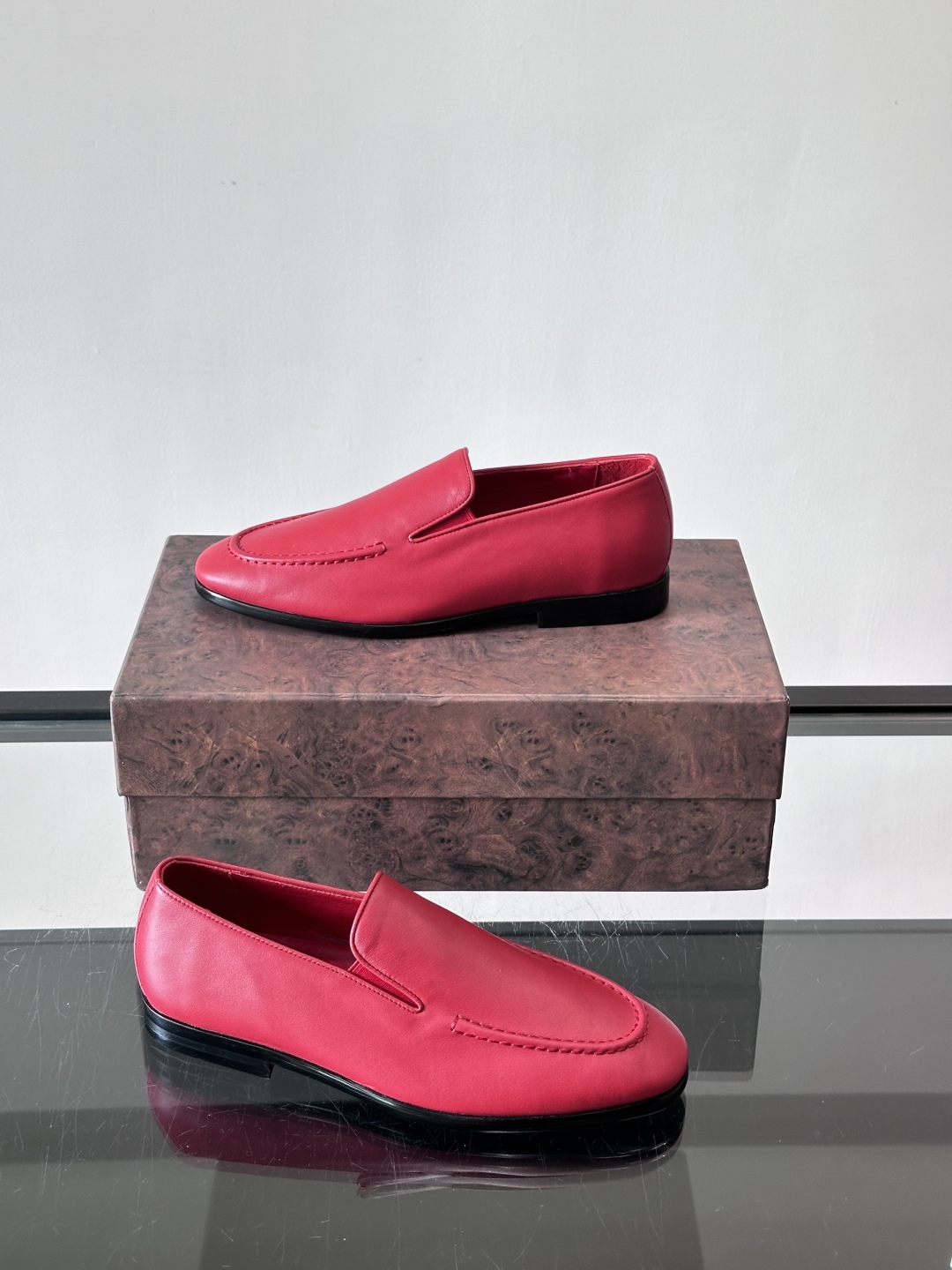 Stefano Ricci 史蒂芬高端奢侈品牌，男士乐福鞋👞，原版牛皮，质感高端细腻，内里全小牛皮面料，