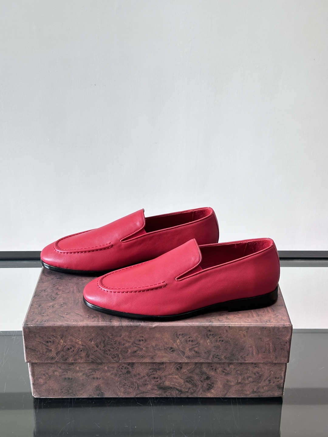 Stefano Ricci 史蒂芬高端奢侈品牌，男士乐福鞋👞，原版牛皮，质感高端细腻，内里全小牛皮面料，