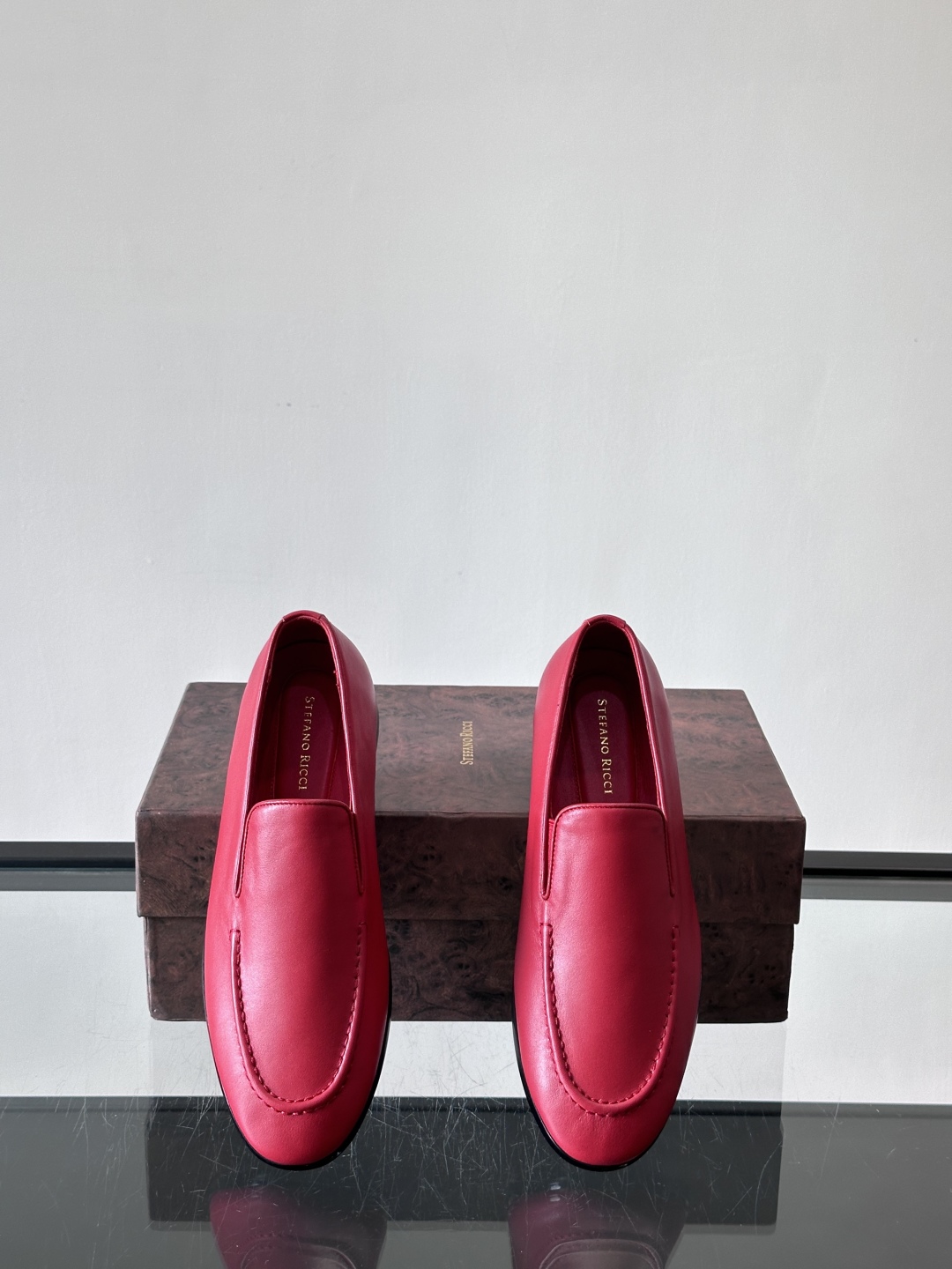 Stefano Ricci 史蒂芬高端奢侈品牌，男士乐福鞋👞，原版牛皮，质感高端细腻，内里全小牛皮面料，