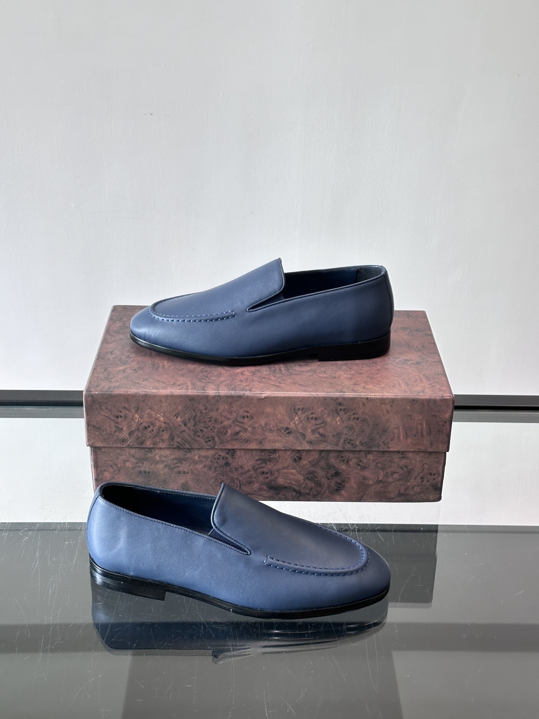 Stefano Ricci 史蒂芬高端奢侈品牌，男士乐福鞋👞，原版牛皮，质感高端细腻，内里全小牛皮面料，