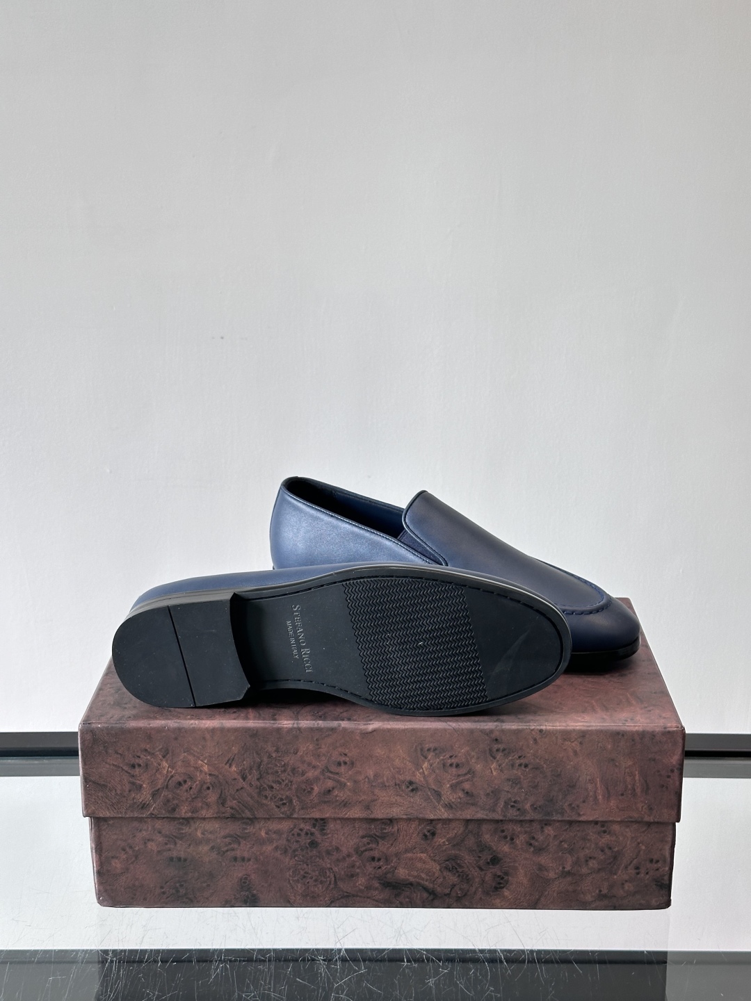 Stefano Ricci 史蒂芬高端奢侈品牌，男士乐福鞋👞，原版牛皮，质感高端细腻，内里全小牛皮面料，