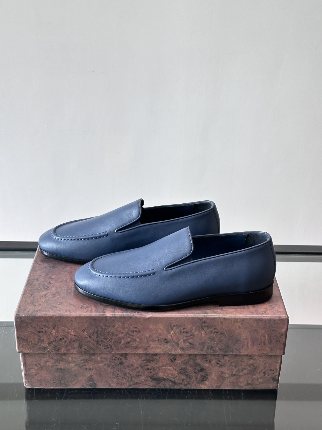 Stefano Ricci 史蒂芬高端奢侈品牌，男士乐福鞋👞，原版牛皮，质感高端细腻，内里全小牛皮面料，