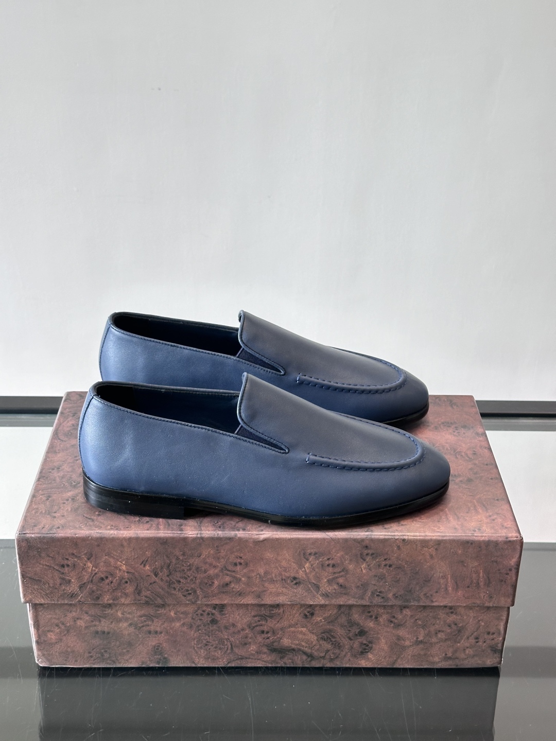 Stefano Ricci 史蒂芬高端奢侈品牌，男士乐福鞋👞，原版牛皮，质感高端细腻，内里全小牛皮面料，