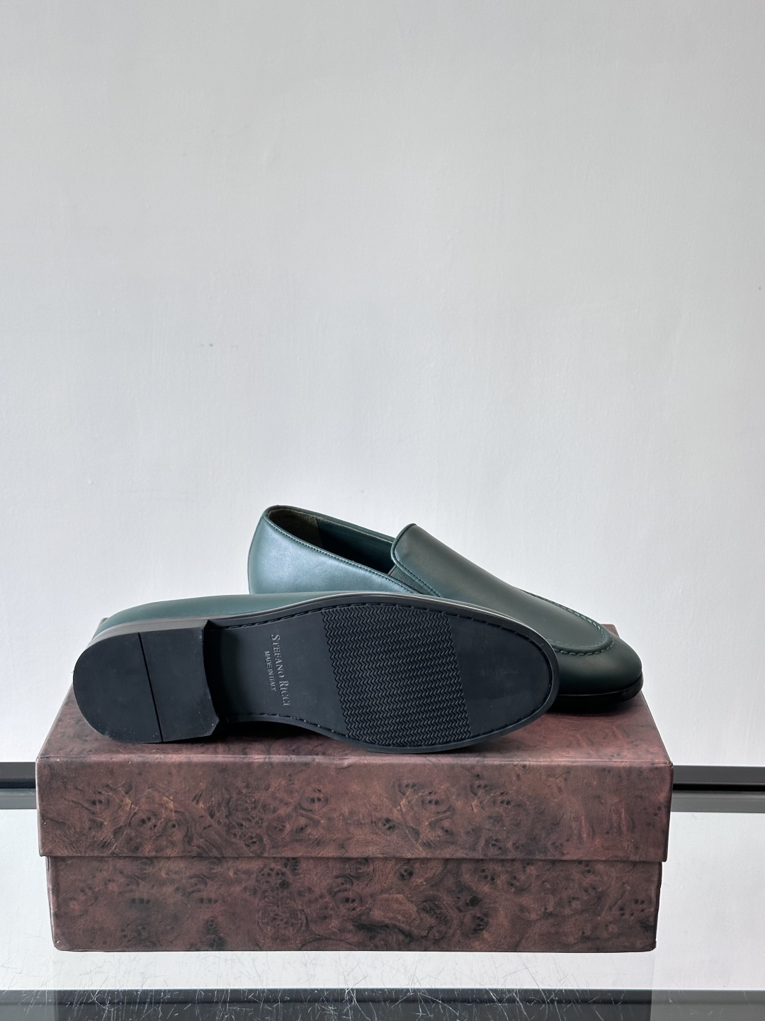 Stefano Ricci 史蒂芬高端奢侈品牌，男士乐福鞋👞，原版牛皮，质感高端细腻，内里全小牛皮面料，