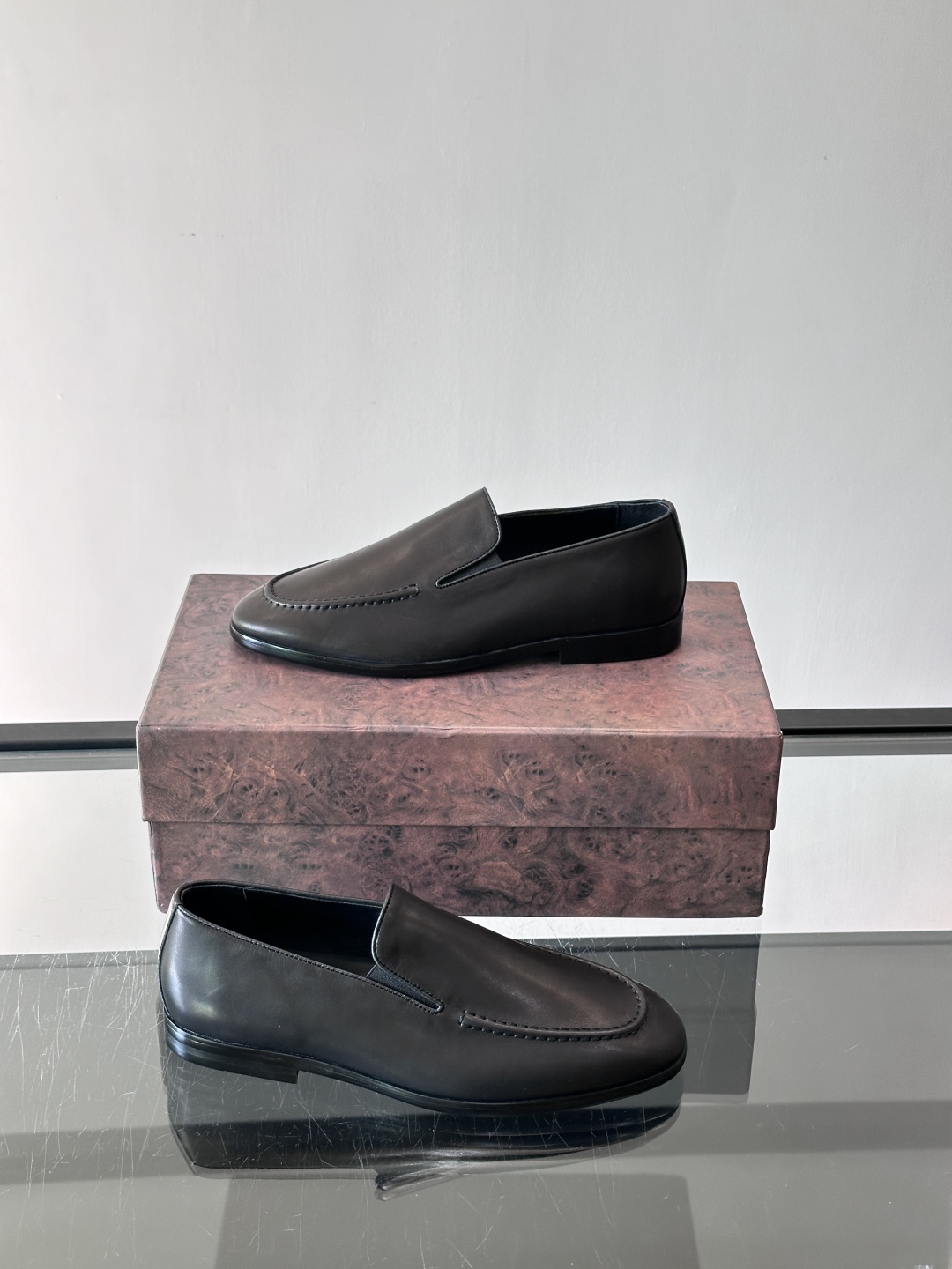 Stefano Ricci 史蒂芬高端奢侈品牌，男士乐福鞋👞，原版牛皮，质感高端细腻，内里全小牛皮面料，