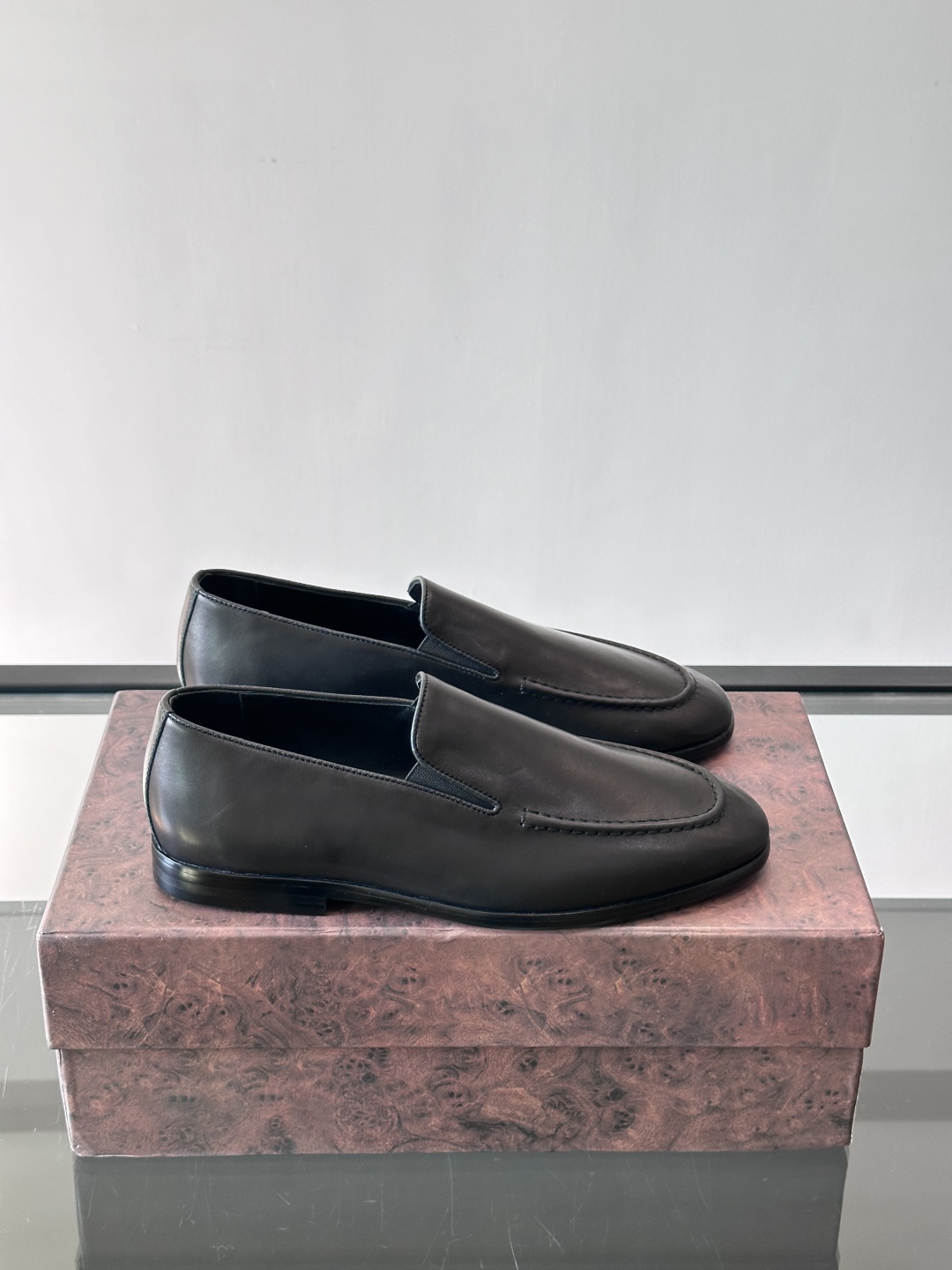 Stefano Ricci 史蒂芬高端奢侈品牌，男士乐福鞋👞，原版牛皮，质感高端细腻，内里全小牛皮面料，