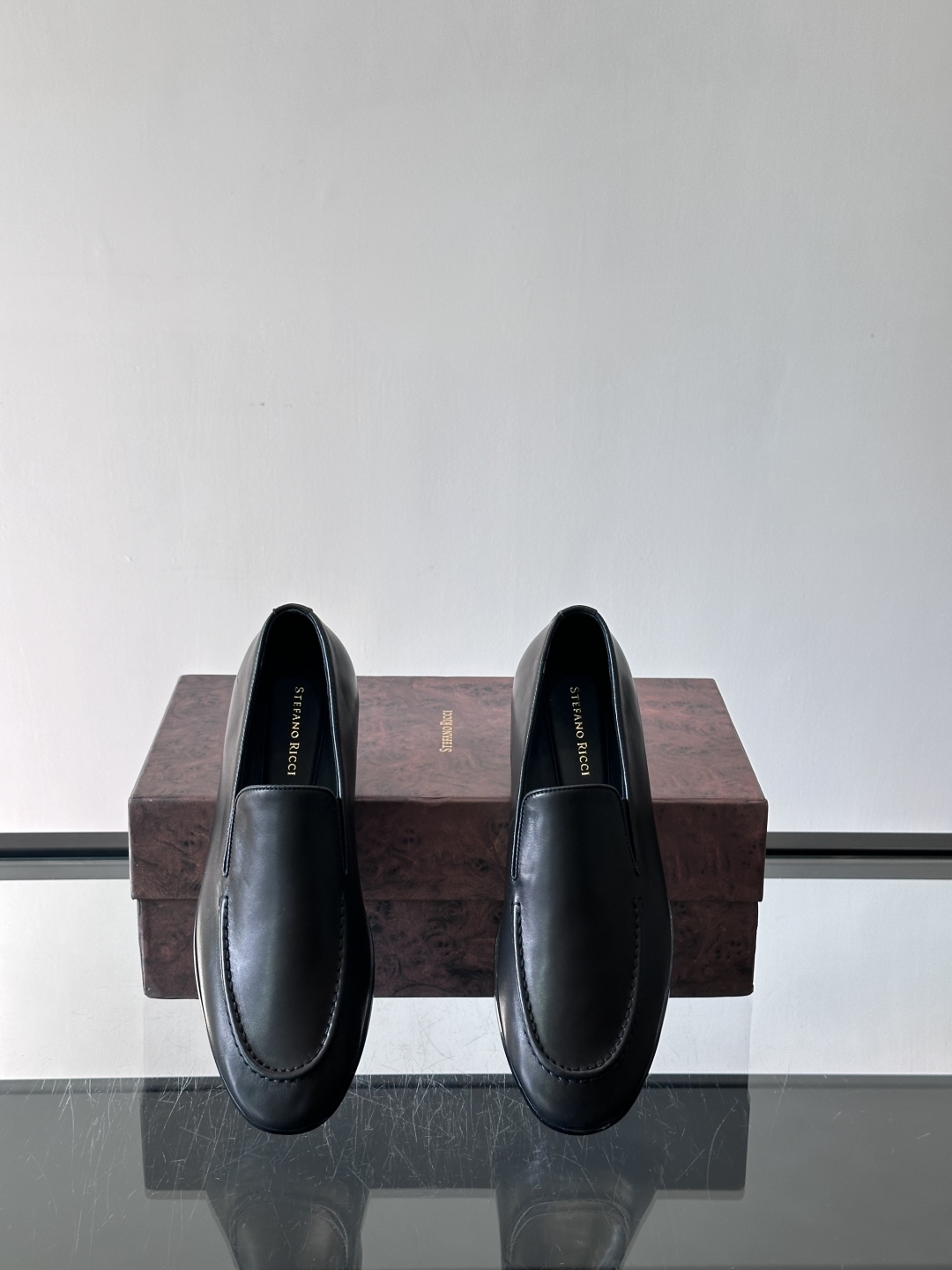Stefano Ricci 史蒂芬高端奢侈品牌，男士乐福鞋👞，原版牛皮，质感高端细腻，内里全小牛皮面料，
