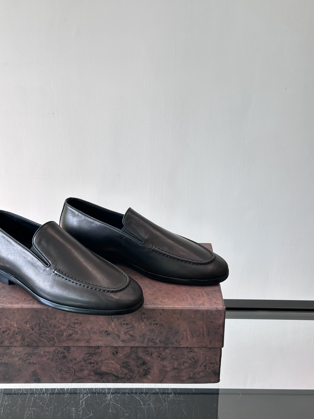 Stefano Ricci 史蒂芬高端奢侈品牌，男士乐福鞋👞，原版牛皮，质感高端细腻，内里全小牛皮面料，