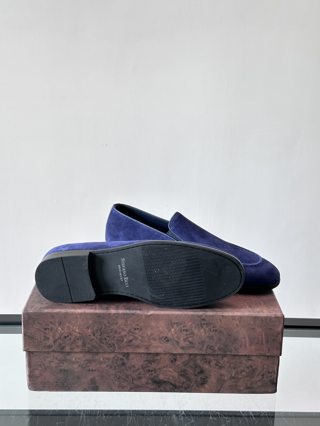 Stefano Ricci 史蒂芬高端奢侈品牌，男士乐福鞋👞，原版牛皮，质感高端细腻，内里全小牛皮面料，