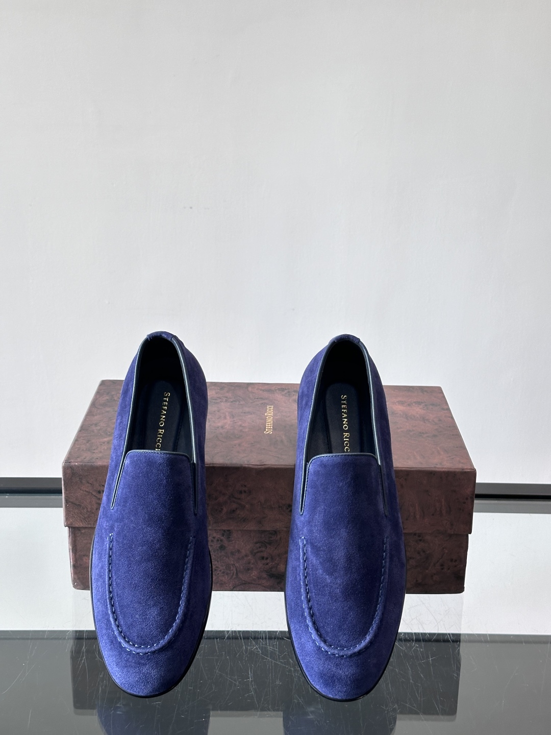 Stefano Ricci 史蒂芬高端奢侈品牌，男士乐福鞋👞，原版牛皮，质感高端细腻，内里全小牛皮面料，