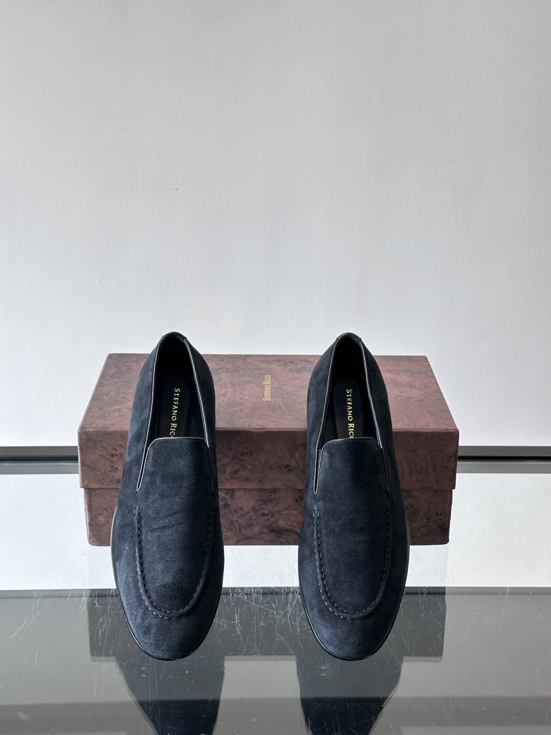 Stefano Ricci 史蒂芬高端奢侈品牌，男士乐福鞋👞，原版牛皮，质感高端细腻，内里全小牛皮面料，