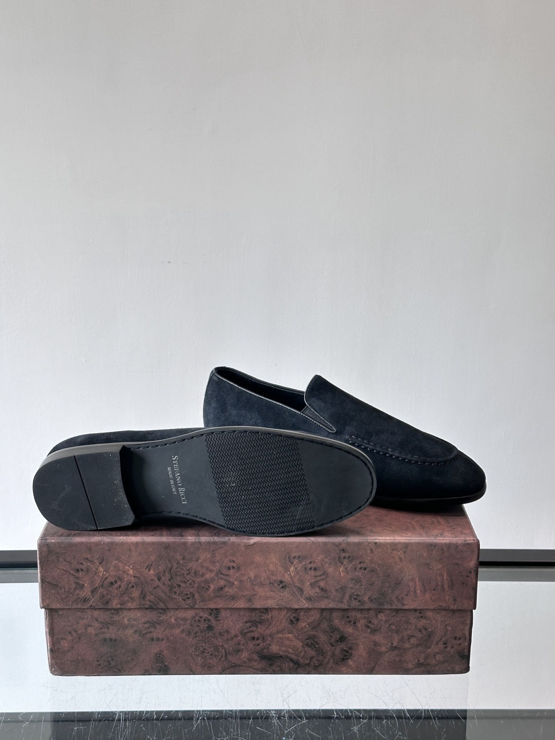 Stefano Ricci 史蒂芬高端奢侈品牌，男士乐福鞋👞，原版牛皮，质感高端细腻，内里全小牛皮面料，