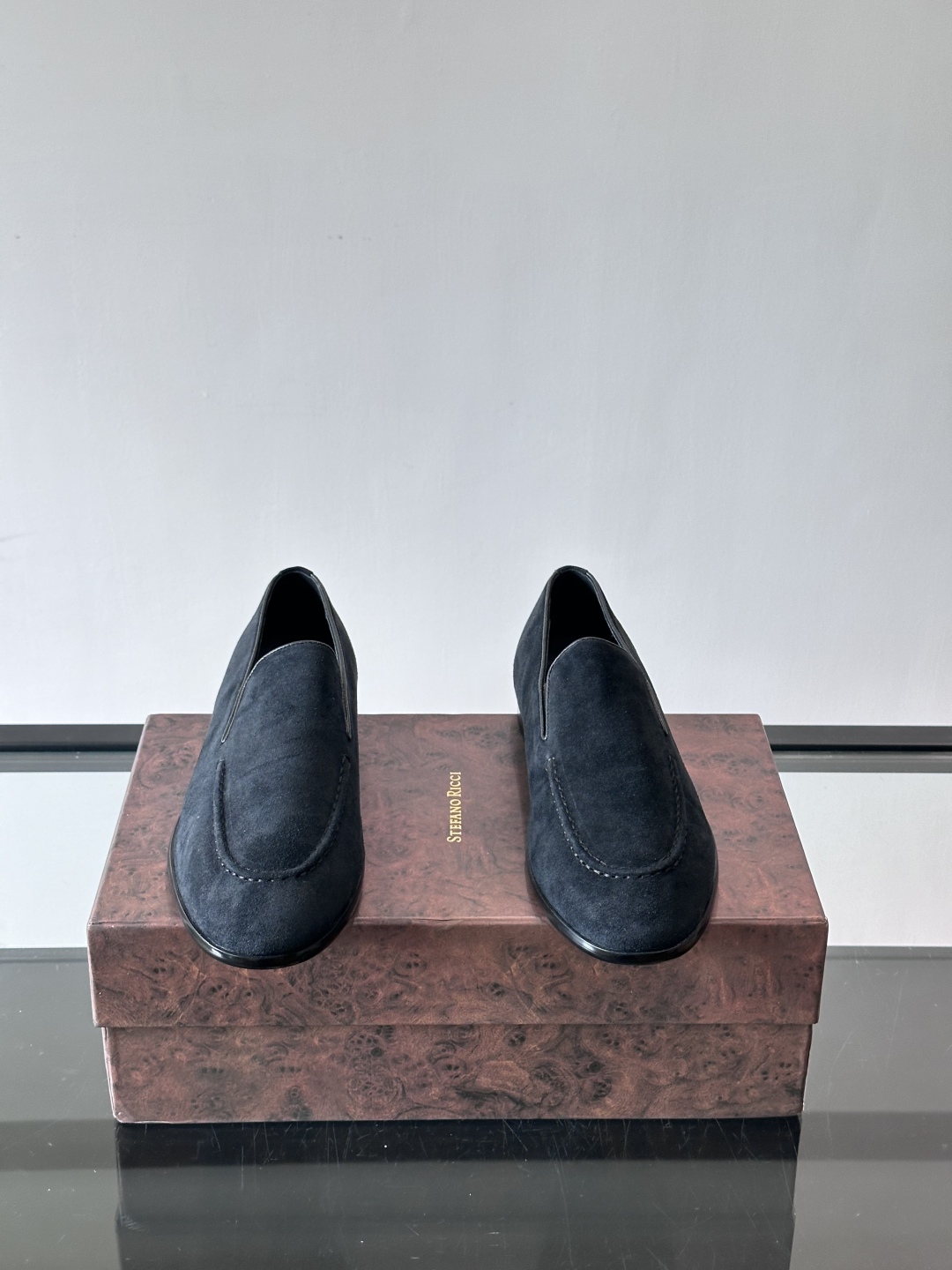 Stefano Ricci 史蒂芬高端奢侈品牌，男士乐福鞋👞，原版牛皮，质感高端细腻，内里全小牛皮面料，
