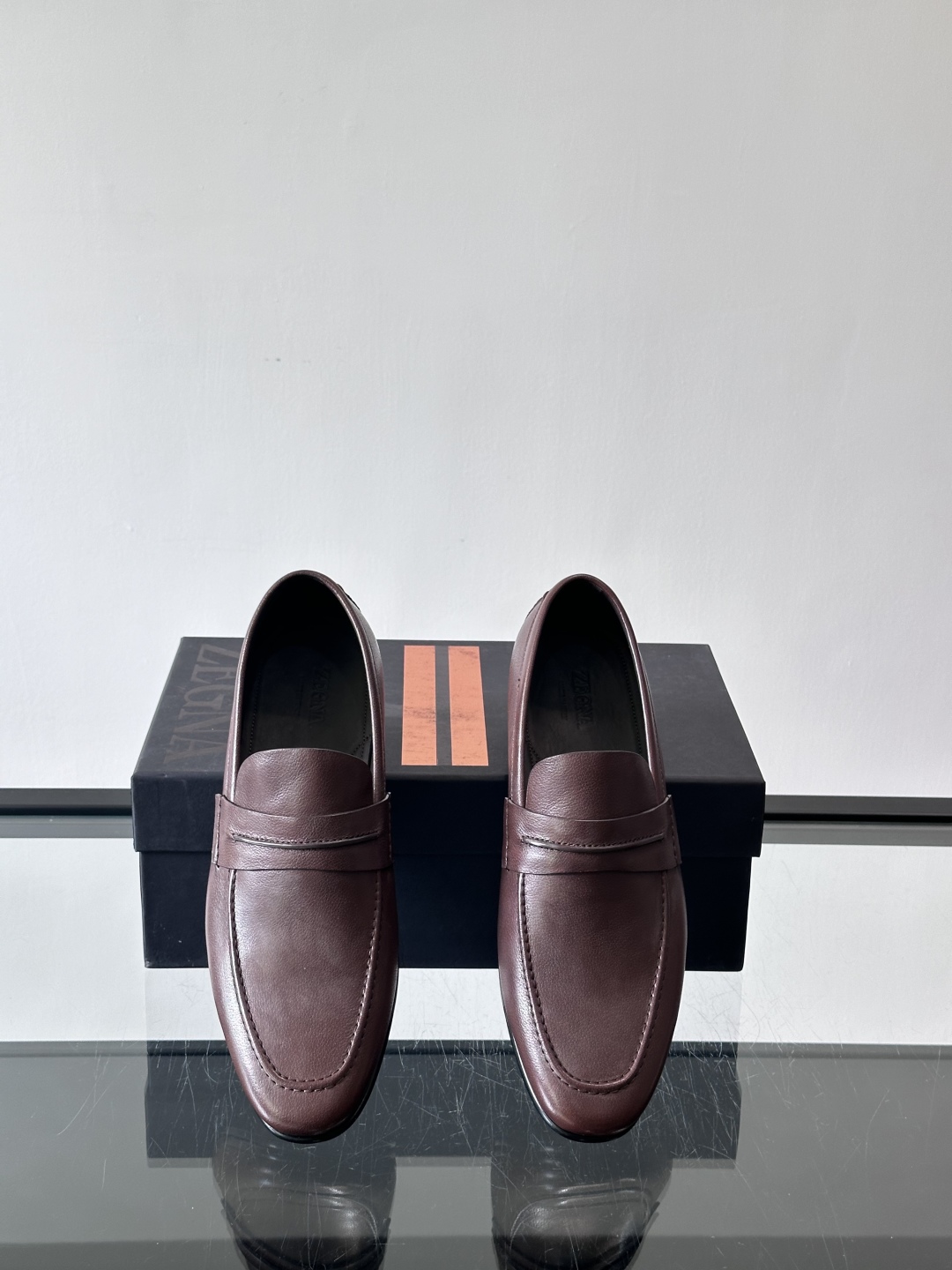 Ermenegildo Zegna 杰尼亚高端男士正装鞋休闲皮鞋，绅士臻享 型男必备 意大利进口牛皮皮胚