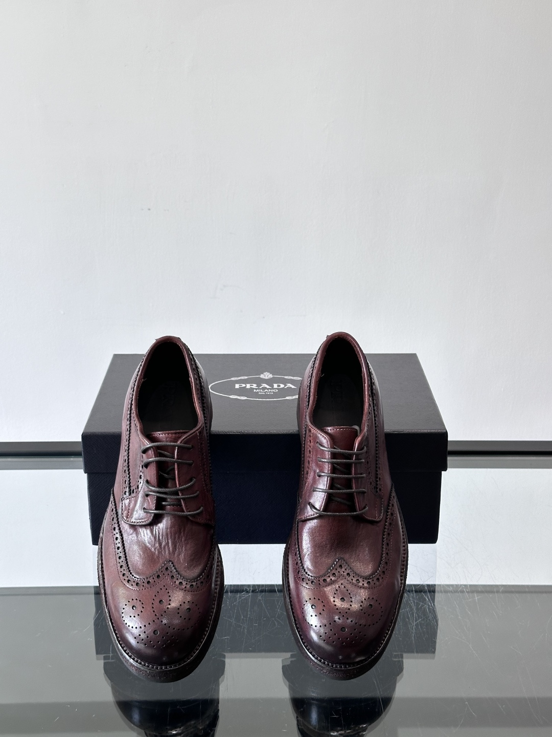 Prad* 男士水洗马皮🐎手工乐福鞋👞，猛货！水洗真皮夹层中底搭配橡胶外底皮鞋，款式新颖时尚，繁复鞋面里