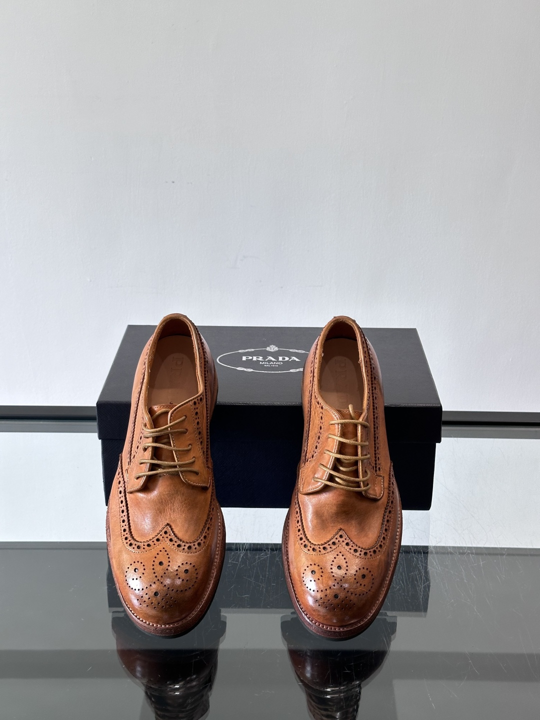 Prad* 男士水洗马皮🐎手工乐福鞋👞，猛货！水洗真皮夹层中底搭配橡胶外底皮鞋，款式新颖时尚，繁复鞋面里