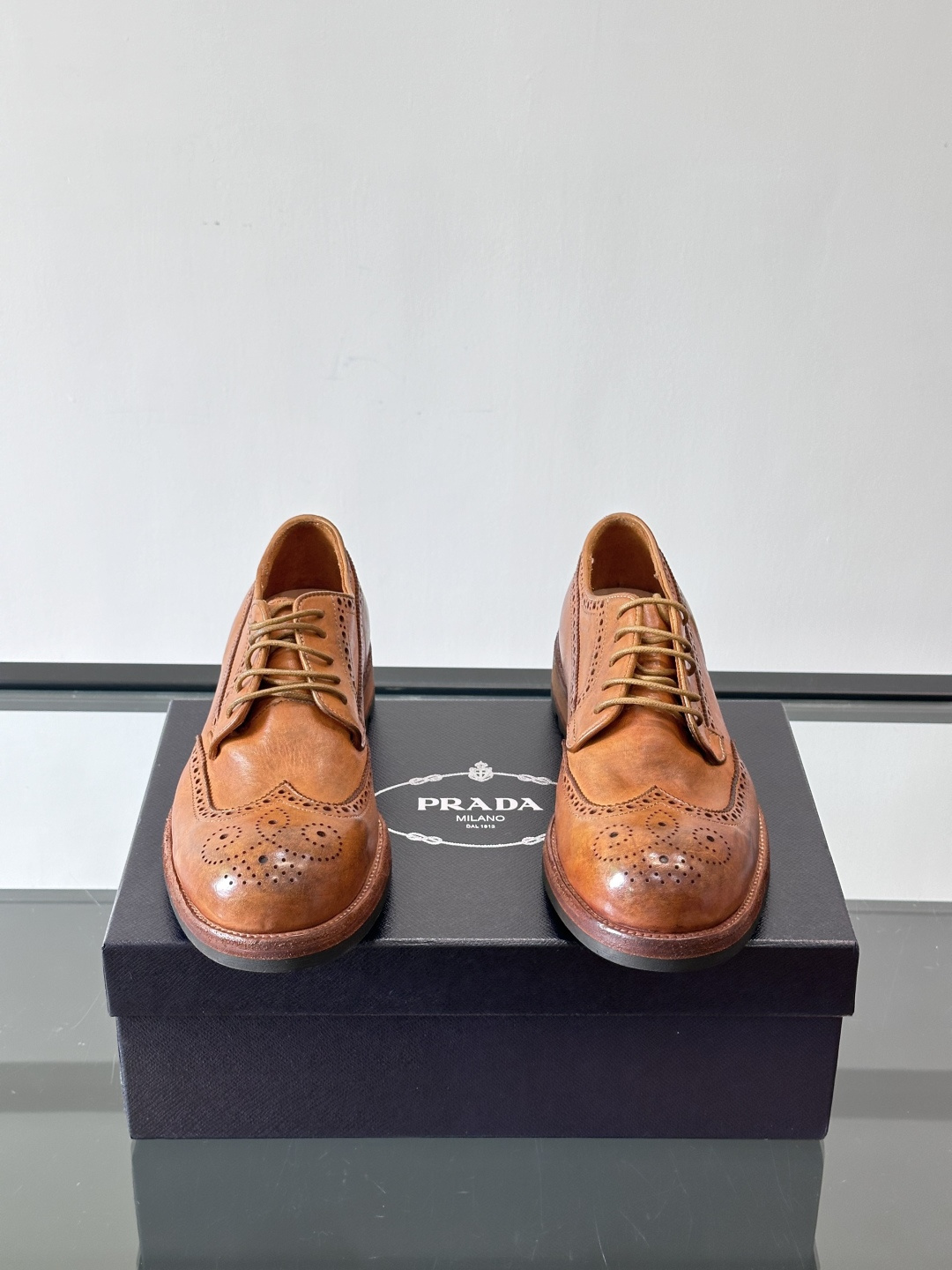 Prad* 男士水洗马皮🐎手工乐福鞋👞，猛货！水洗真皮夹层中底搭配橡胶外底皮鞋，款式新颖时尚，繁复鞋面里