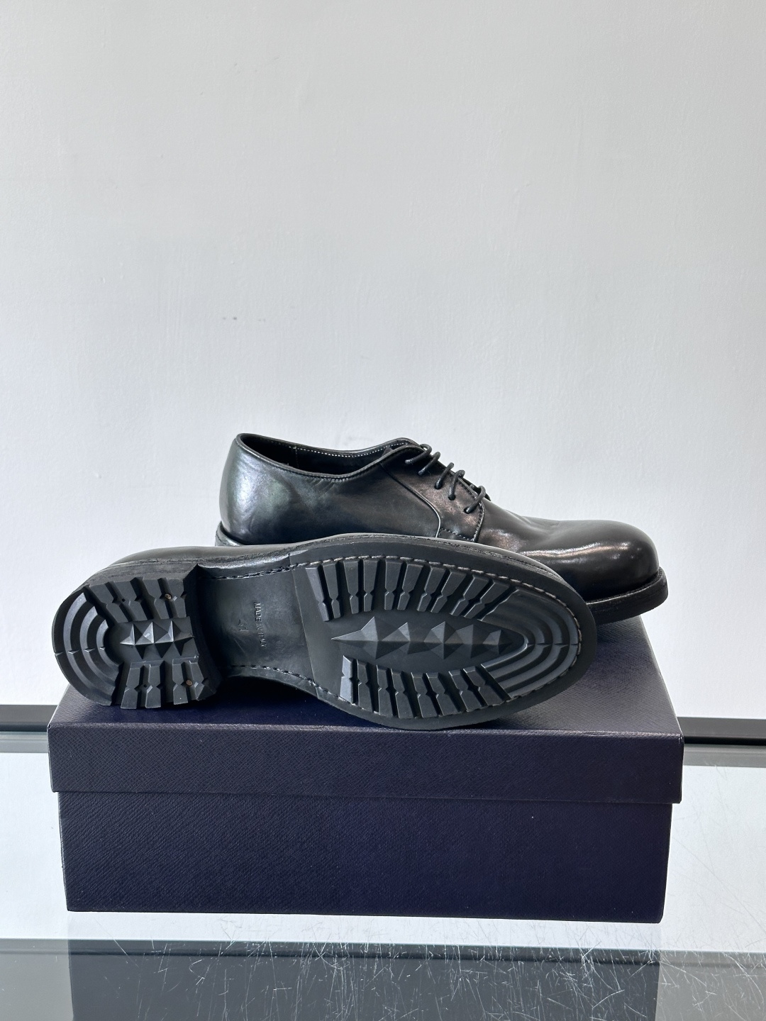 Prad* 男士水洗马皮🐎手工乐福鞋👞，猛货！水洗真皮夹层中底搭配橡胶外底皮鞋，款式新颖时尚，繁复鞋面里