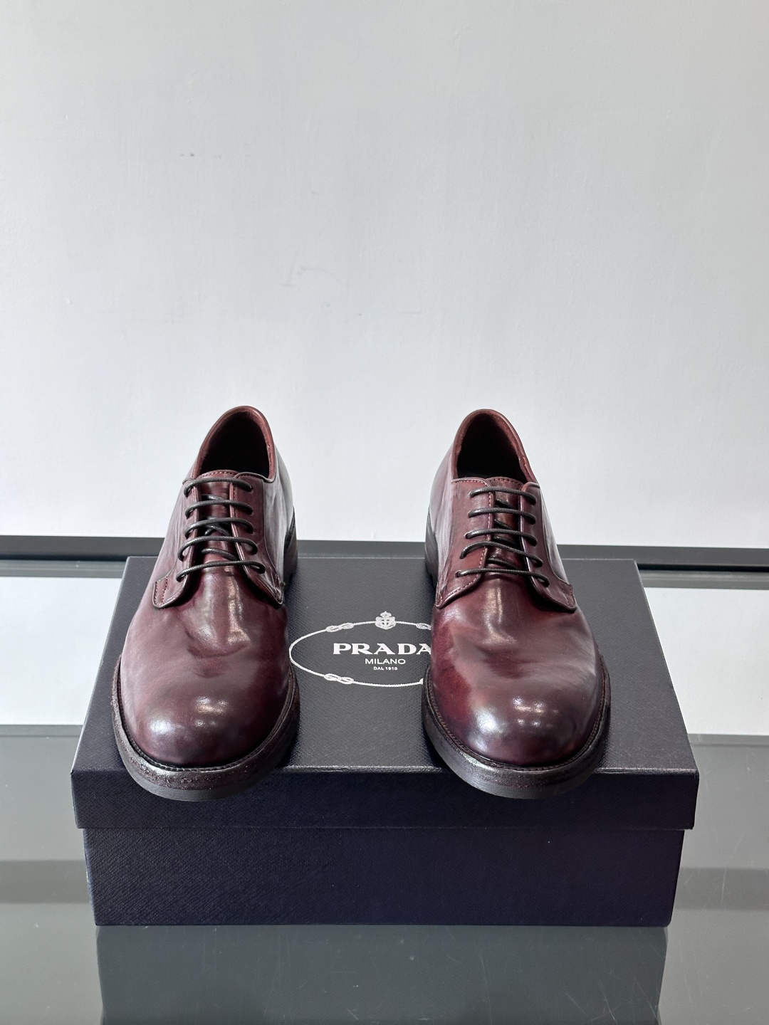 Prad* 男士水洗马皮🐎手工乐福鞋👞，猛货！水洗真皮夹层中底搭配橡胶外底皮鞋，款式新颖时尚，繁复鞋面里