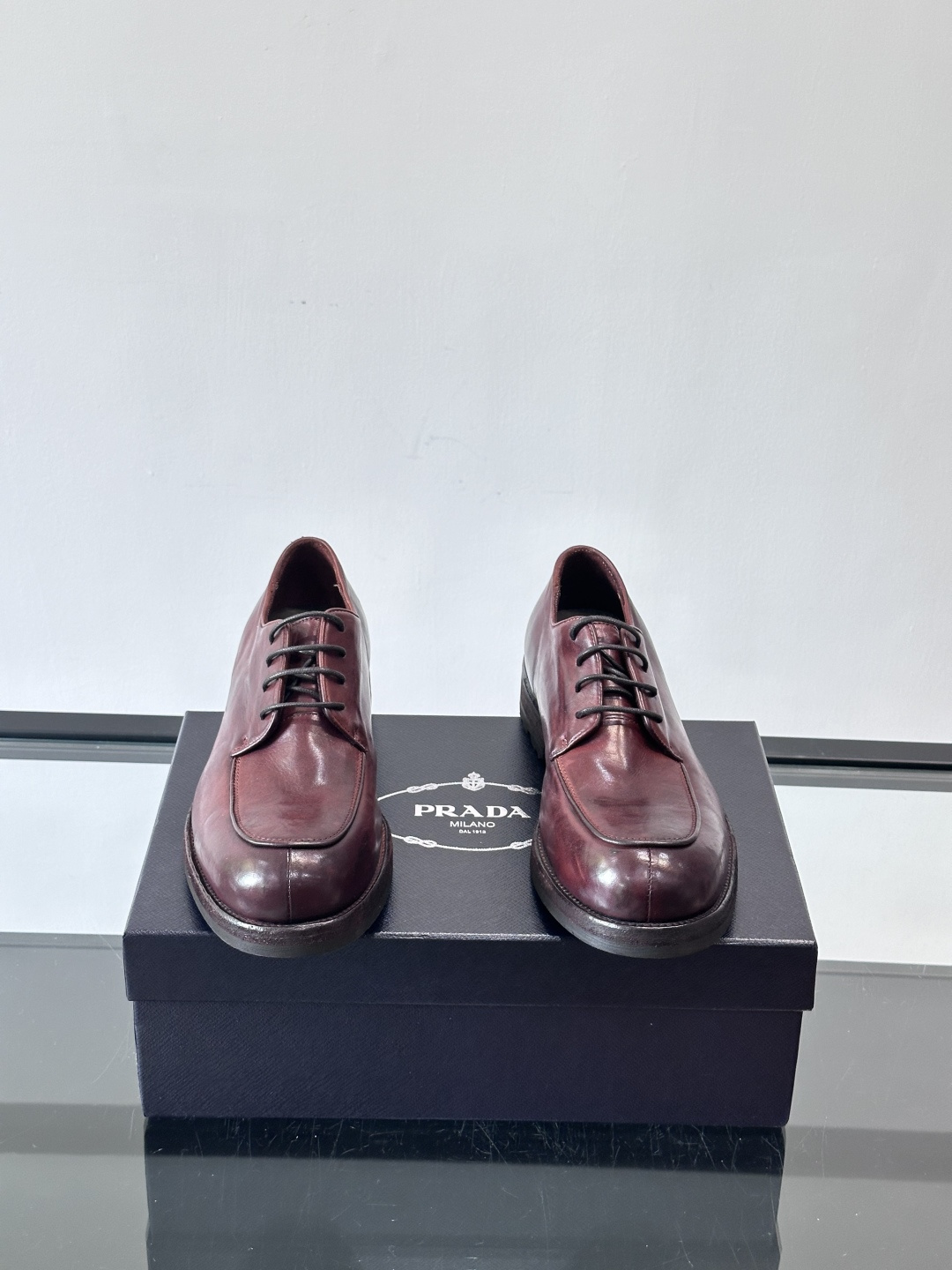 Prad* 男士水洗马皮🐎手工乐福鞋👞，猛货！水洗真皮夹层中底搭配橡胶外底皮鞋，款式新颖时尚，繁复鞋面里