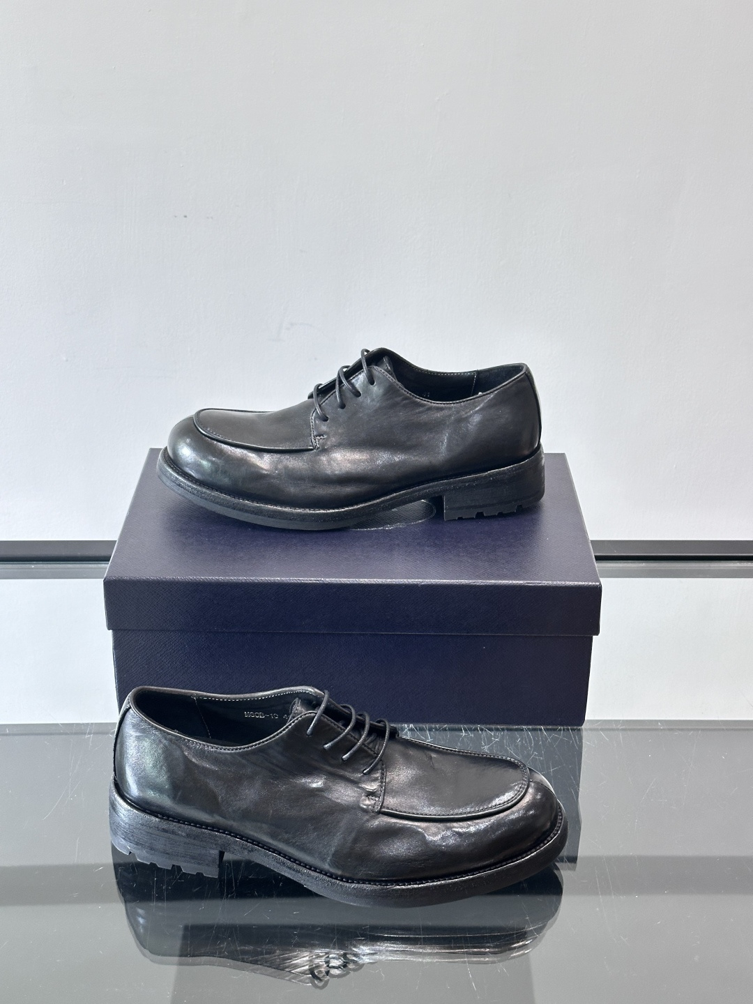 Prad* 男士水洗马皮🐎手工乐福鞋👞，猛货！水洗真皮夹层中底搭配橡胶外底皮鞋，款式新颖时尚，繁复鞋面里