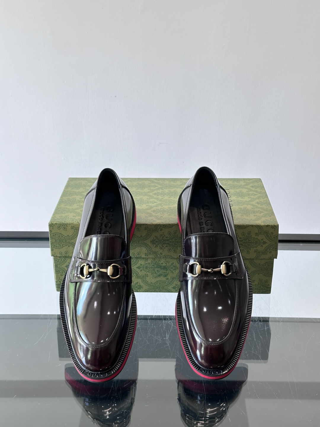 ◾️▫️G家原单男士正装休闲皮鞋，防滑橡胶大底！高端大气，私家开模定制原版品牌五金扣装饰，小牛皮透气内里