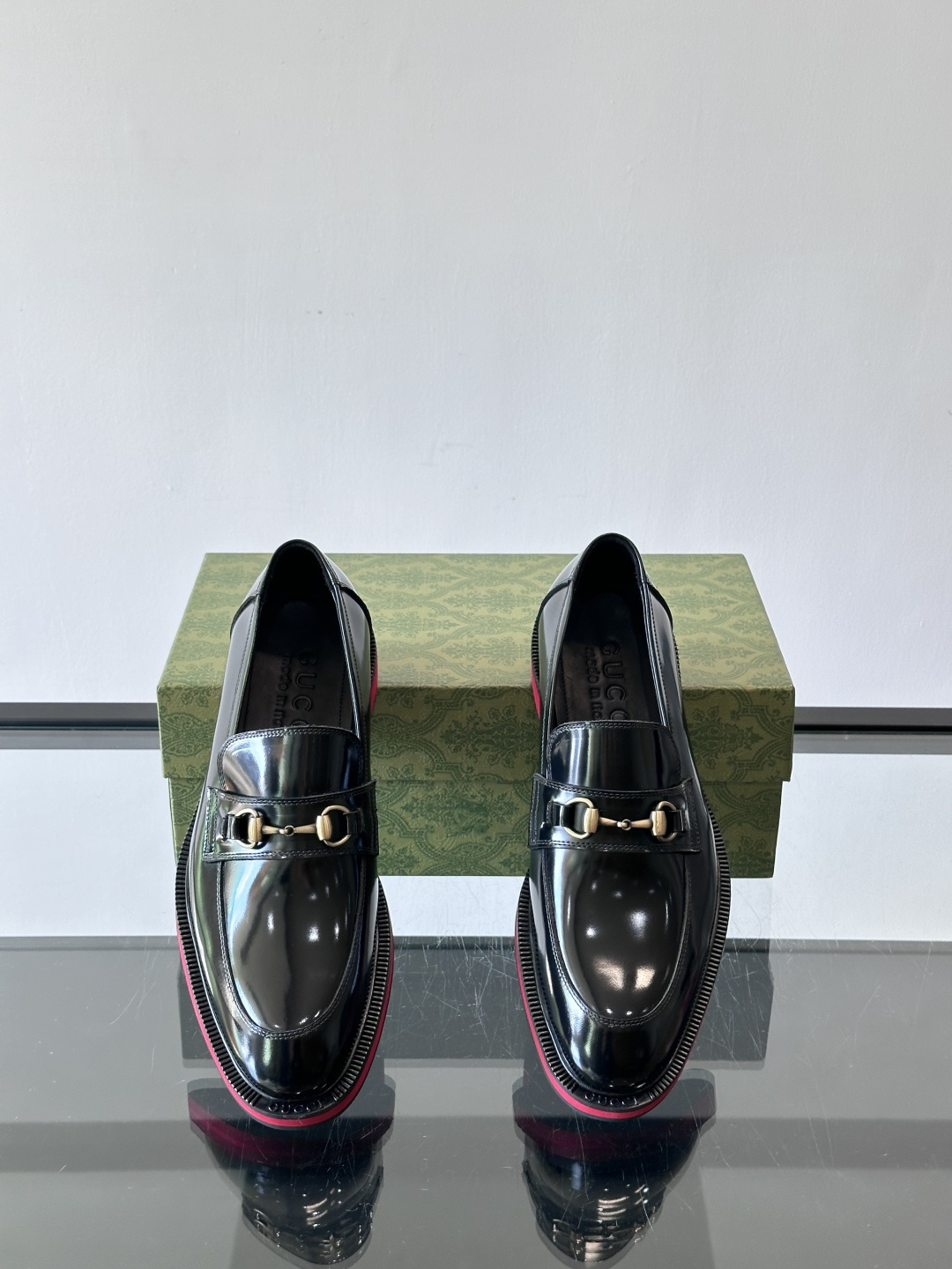 ◾️▫️G家原单男士正装休闲皮鞋，防滑橡胶大底！高端大气，私家开模定制原版品牌五金扣装饰，小牛皮透气内里