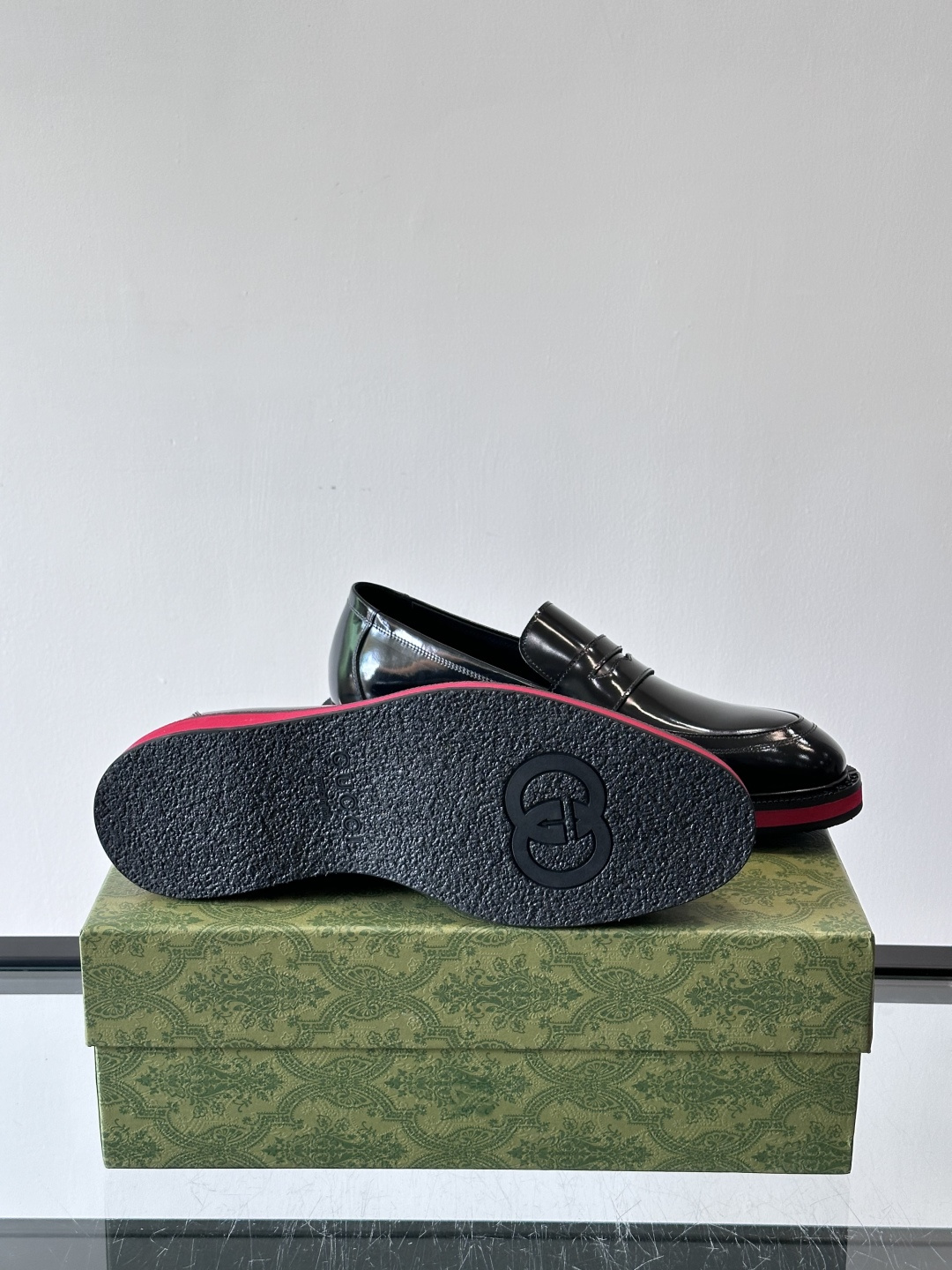 ◾️▫️G家原单男士正装休闲皮鞋，防滑橡胶大底！高端大气，私家开模定制原版品牌五金扣装饰，小牛皮透气内里