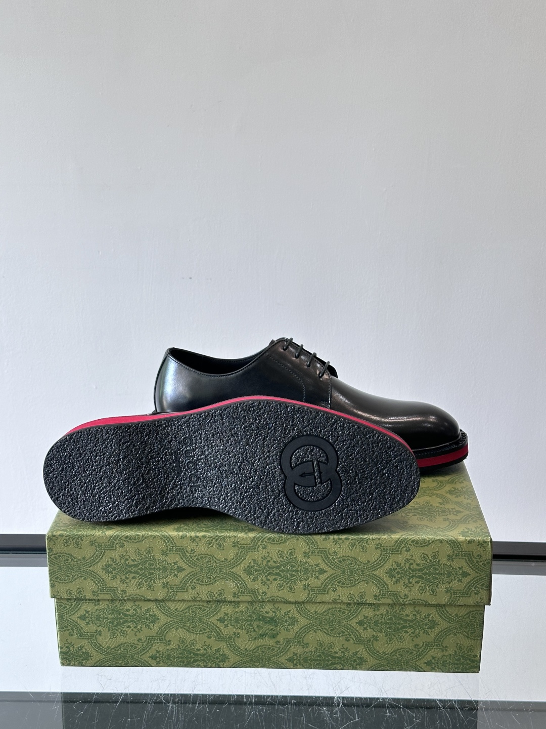 ◾️▫️G家原单男士正装休闲皮鞋，防滑橡胶大底！高端大气，私家开模定制原版品牌五金扣装饰，小牛皮透气内里