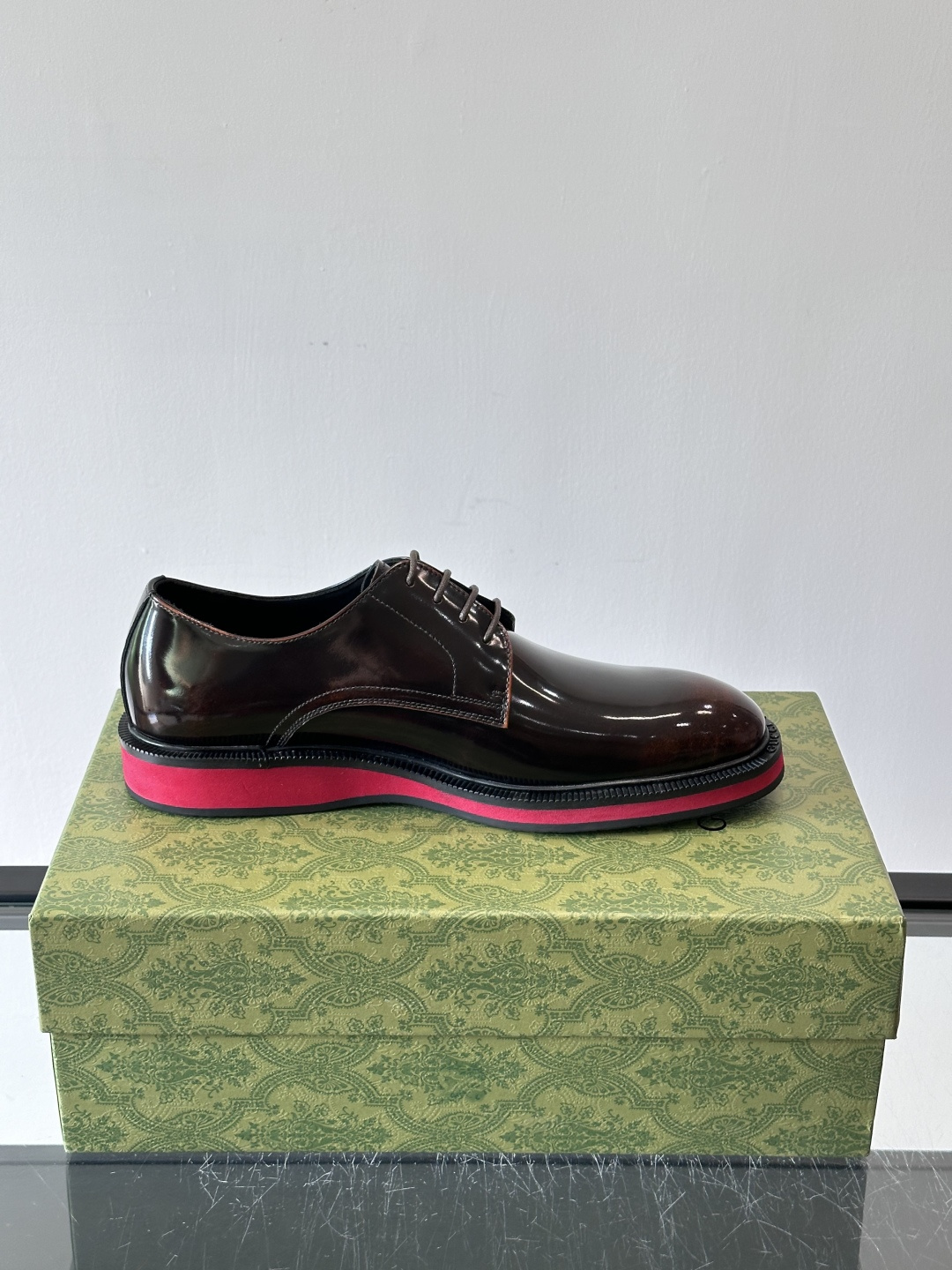 ◾️▫️G家原单男士正装休闲皮鞋，防滑橡胶大底！高端大气，私家开模定制原版品牌五金扣装饰，小牛皮透气内里