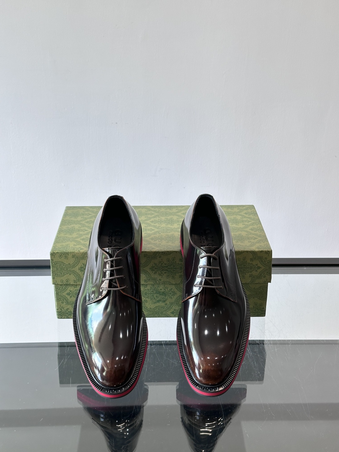 ◾️▫️G家原单男士正装休闲皮鞋，防滑橡胶大底！高端大气，私家开模定制原版品牌五金扣装饰，小牛皮透气内里