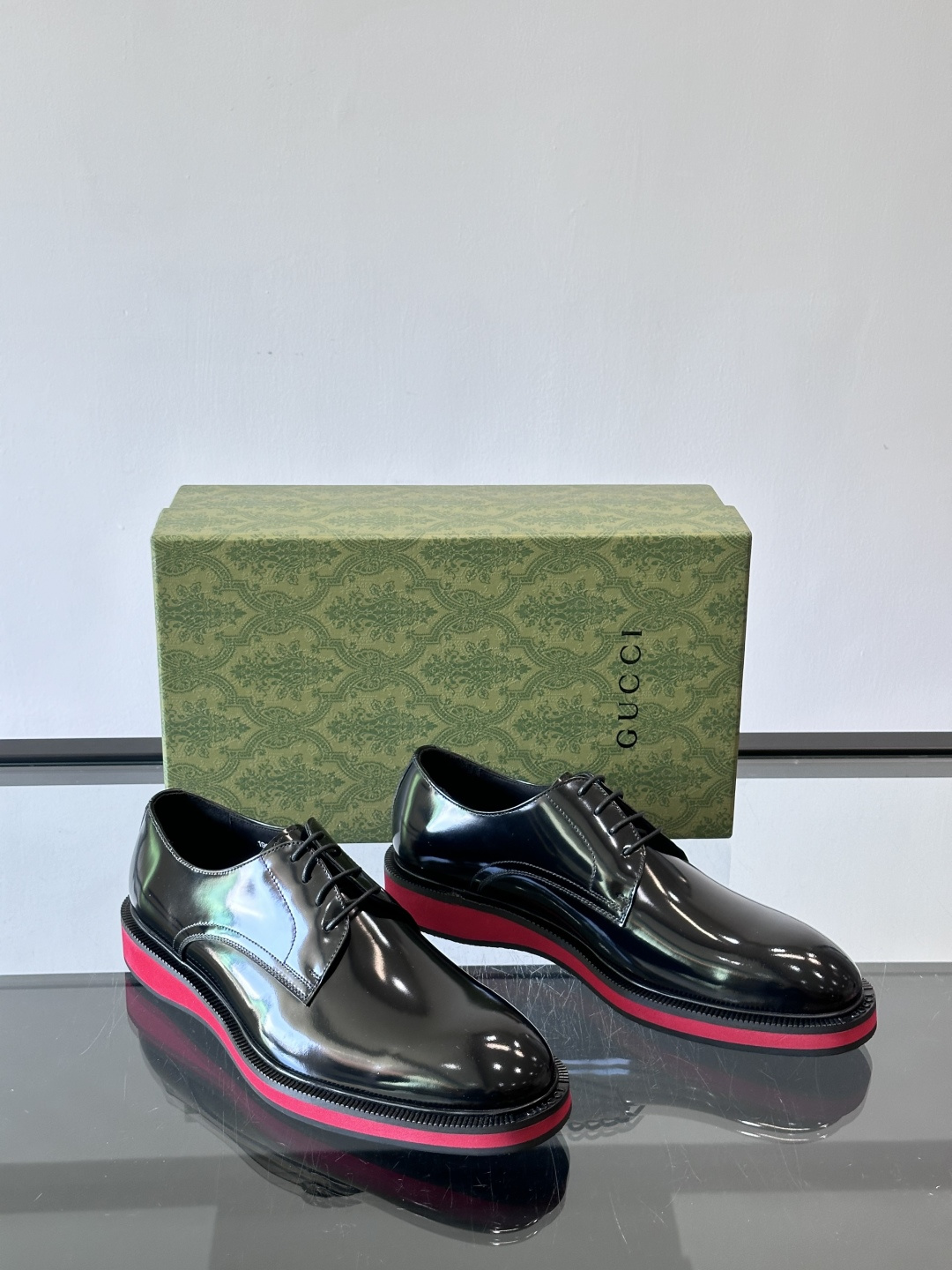 ◾️▫️G家原单男士正装休闲皮鞋，防滑橡胶大底！高端大气，私家开模定制原版品牌五金扣装饰，小牛皮透气内里