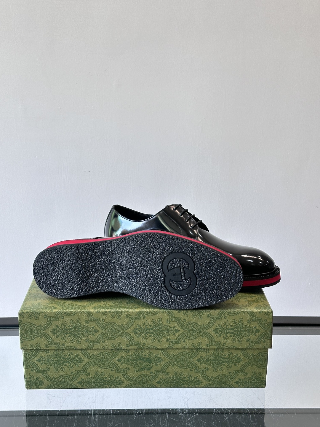 ◾️▫️G家原单男士正装休闲皮鞋，防滑橡胶大底！高端大气，私家开模定制原版品牌五金扣装饰，小牛皮透气内里